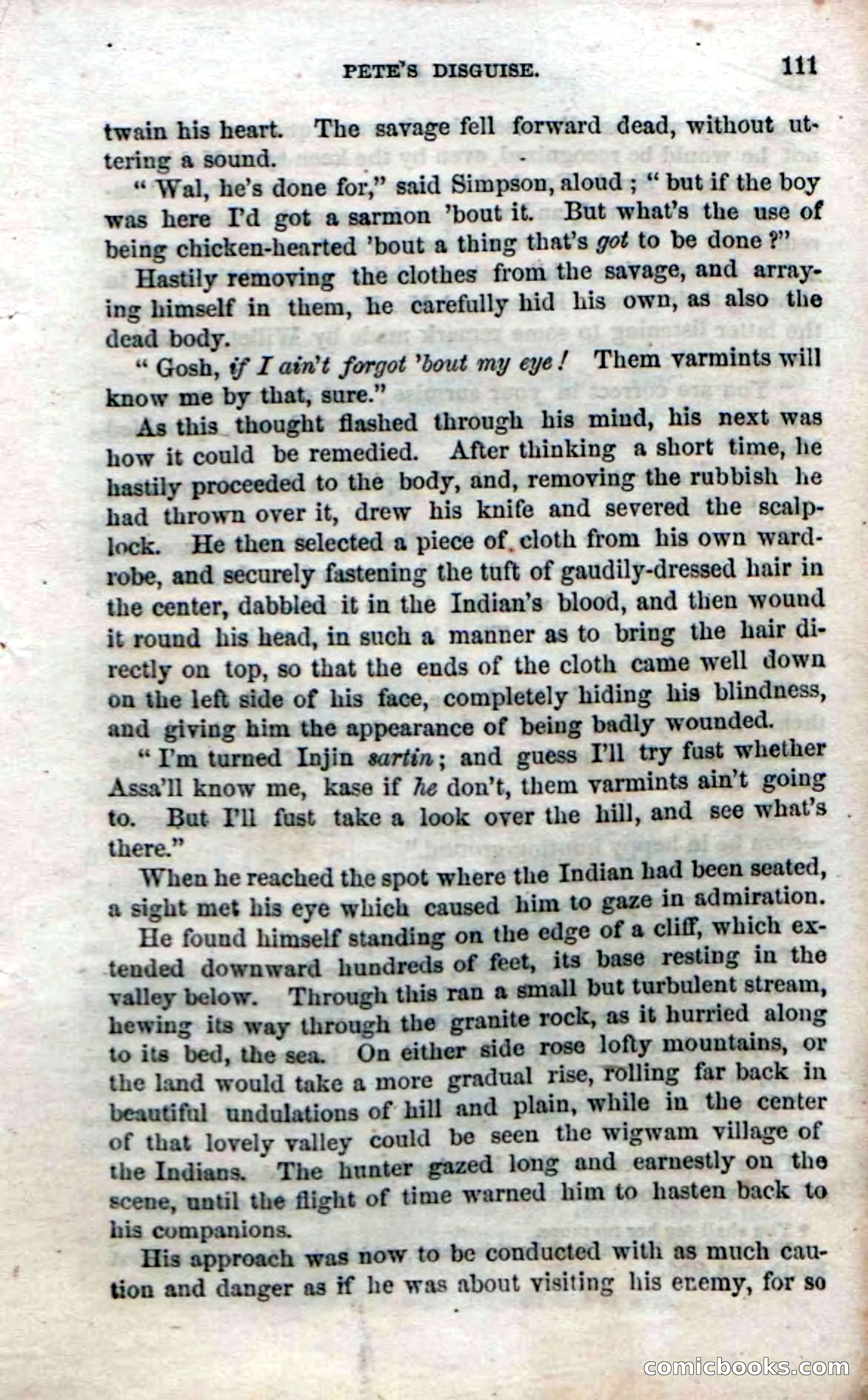 Beadle's Dime Novels No. 52: Single Eye — page 113 of 132