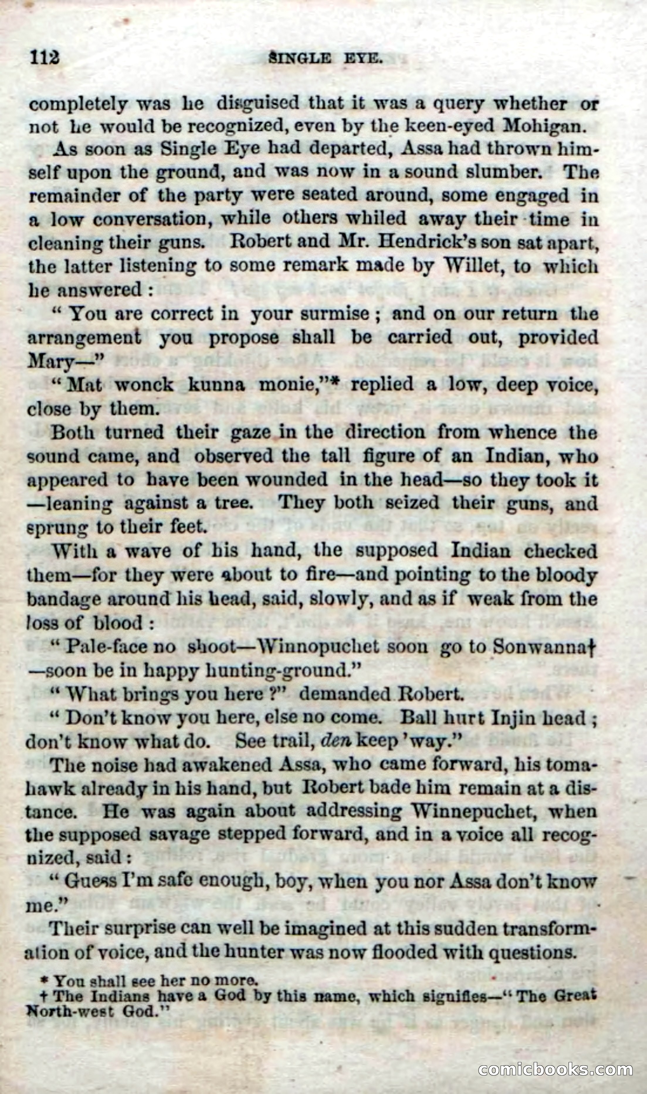 Beadle's Dime Novels No. 52: Single Eye — page 114 of 132