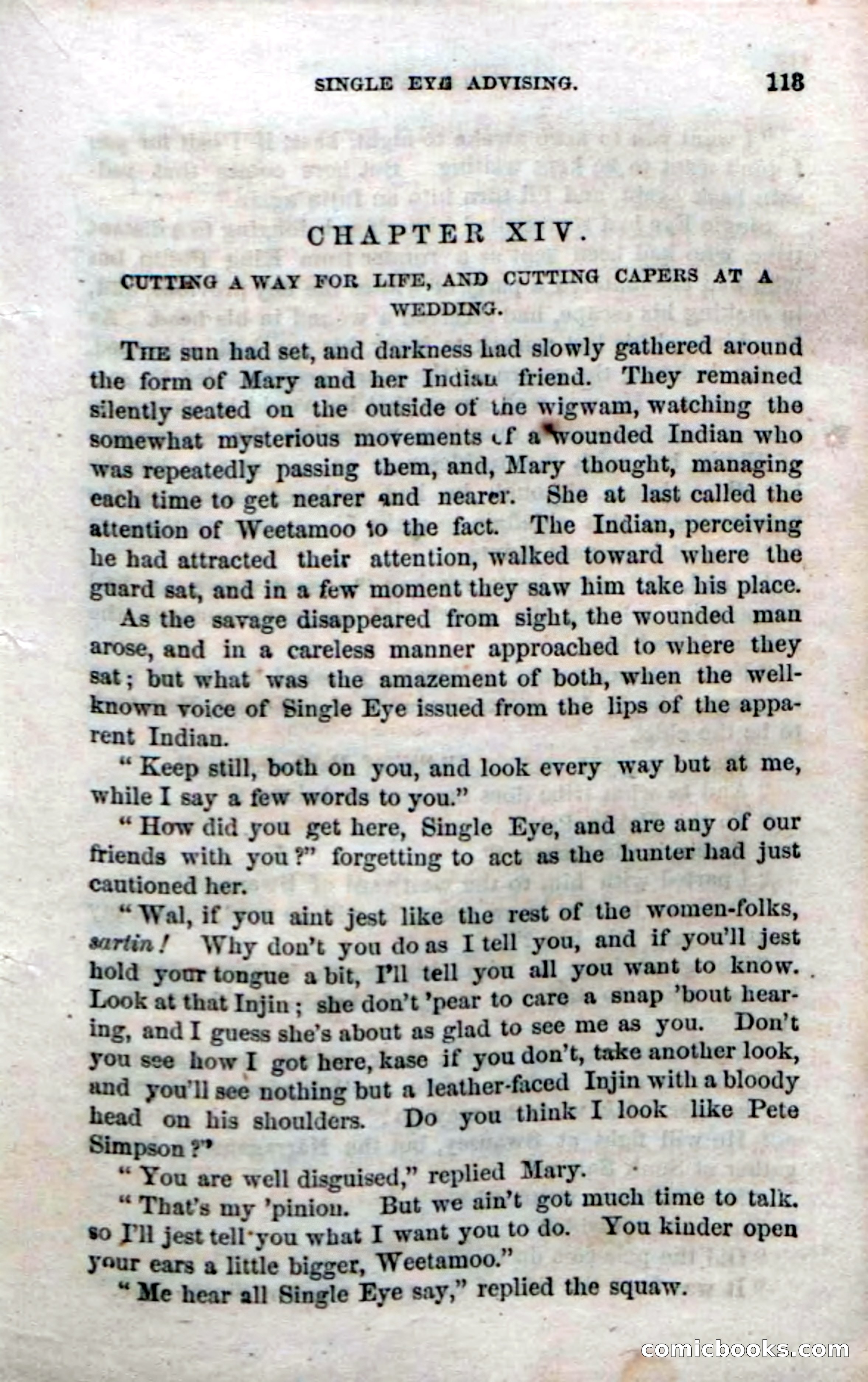 Beadle's Dime Novels No. 52: Single Eye — page 115 of 132