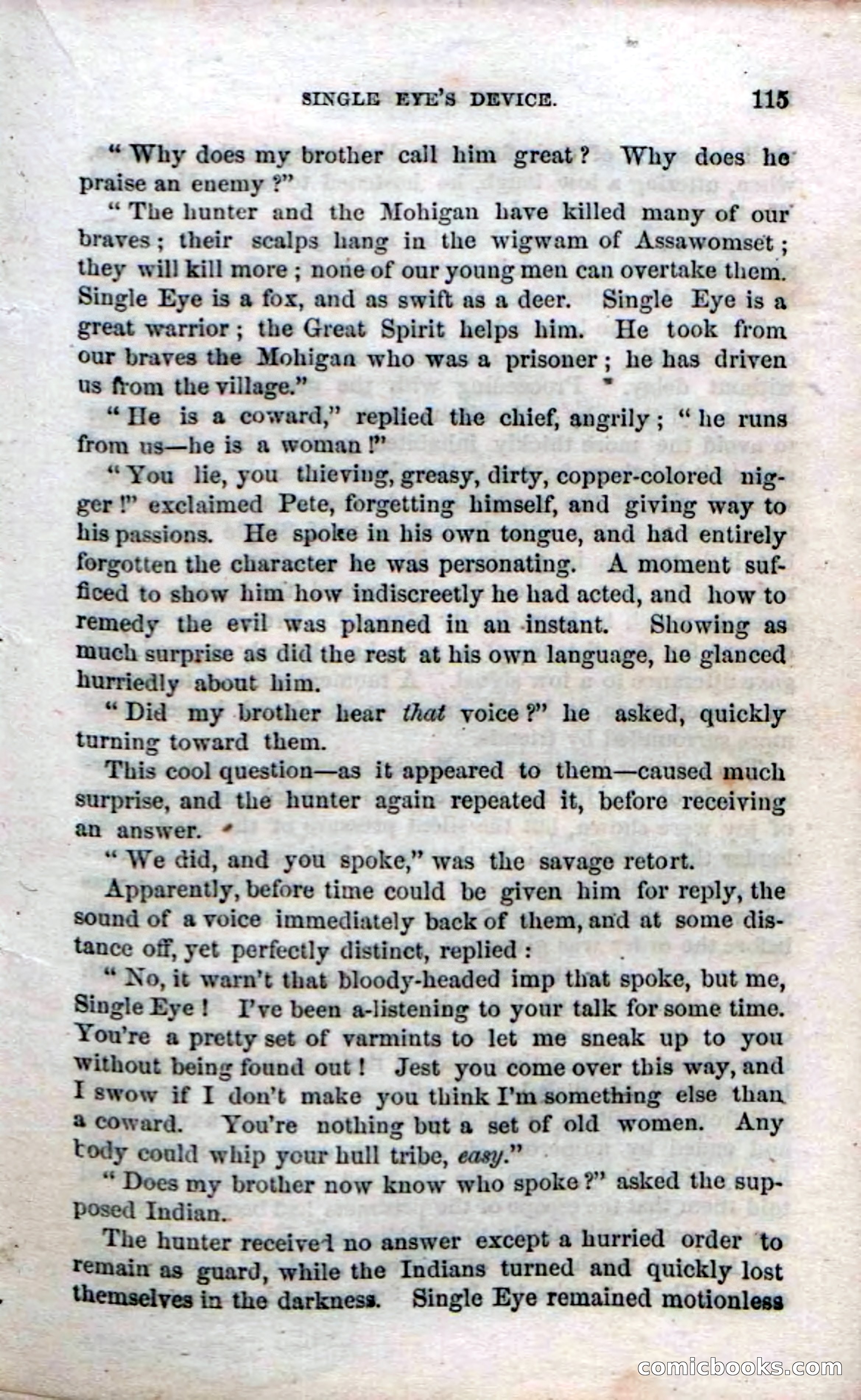 Beadle's Dime Novels No. 52: Single Eye — page 117 of 132