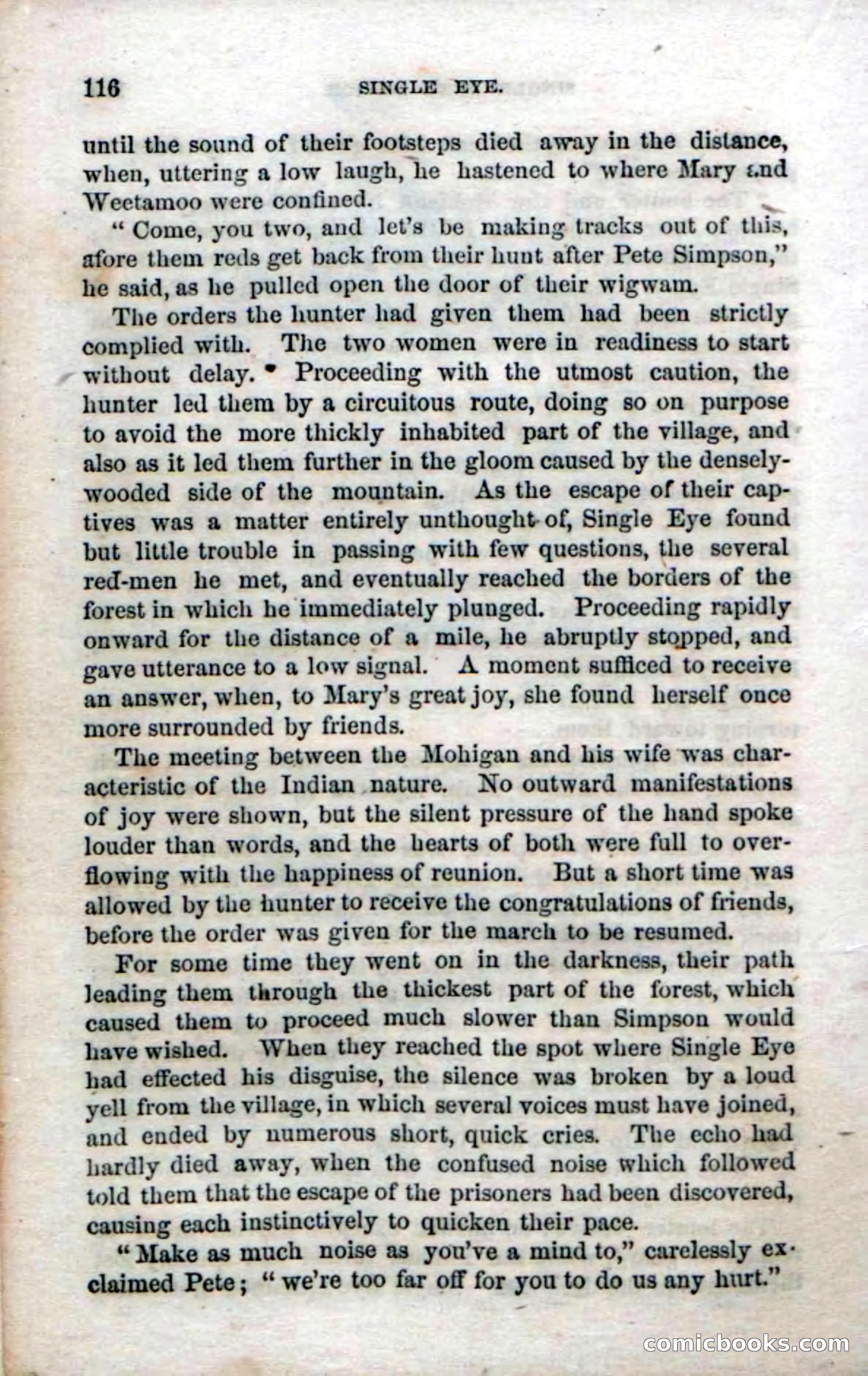 Beadle's Dime Novels No. 52: Single Eye — page 118 of 132