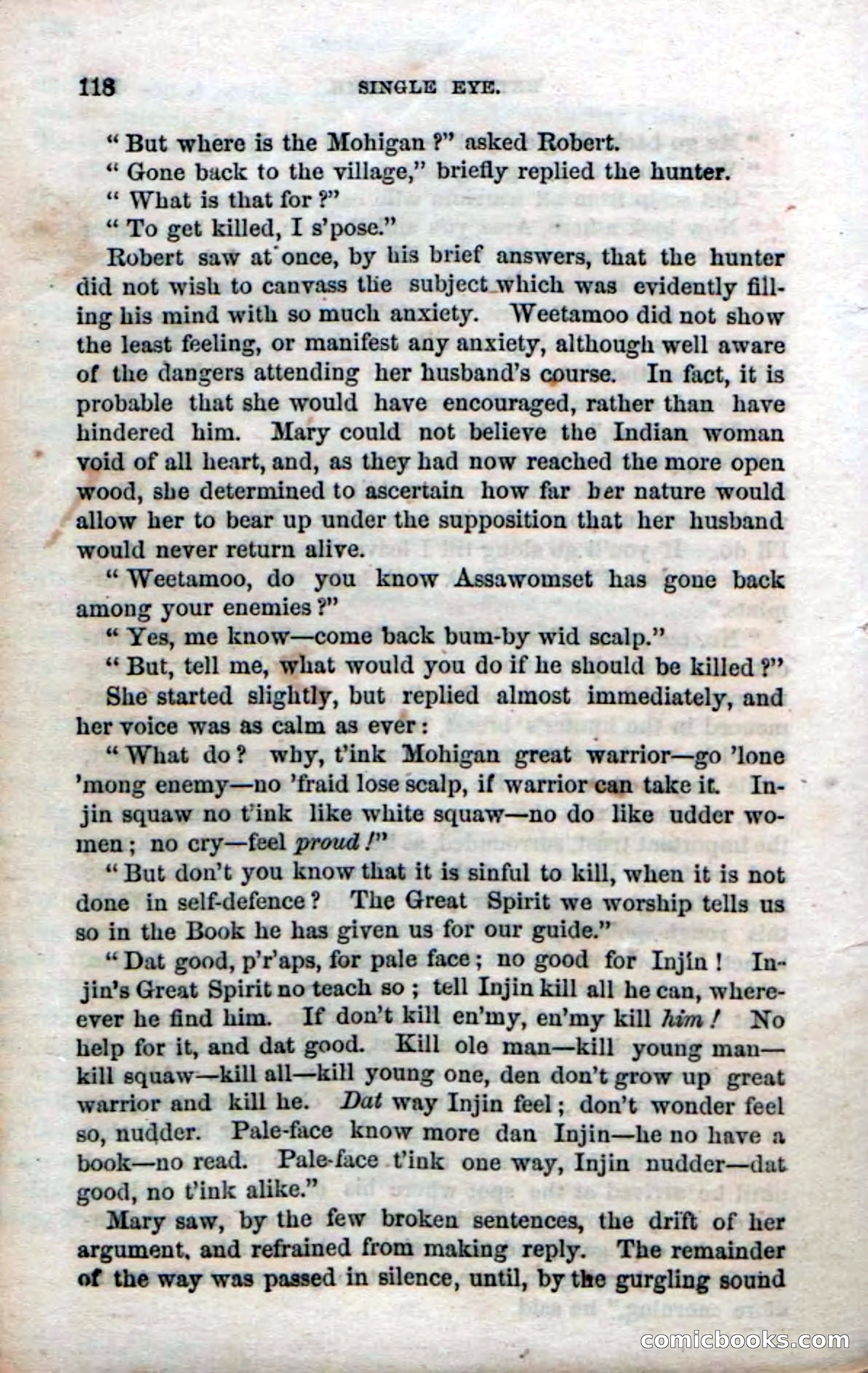 Beadle's Dime Novels No. 52: Single Eye — page 120 of 132