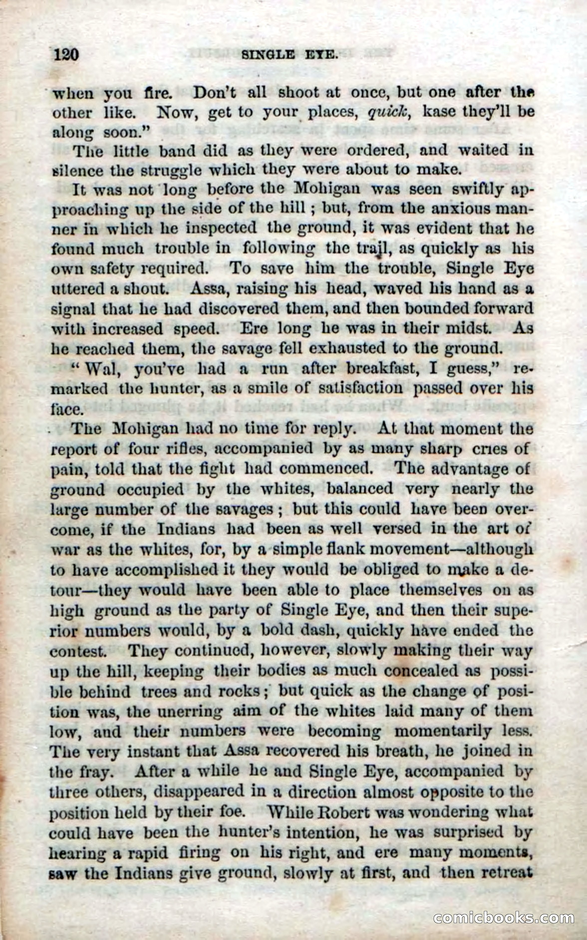 Beadle's Dime Novels No. 52: Single Eye — page 122 of 132