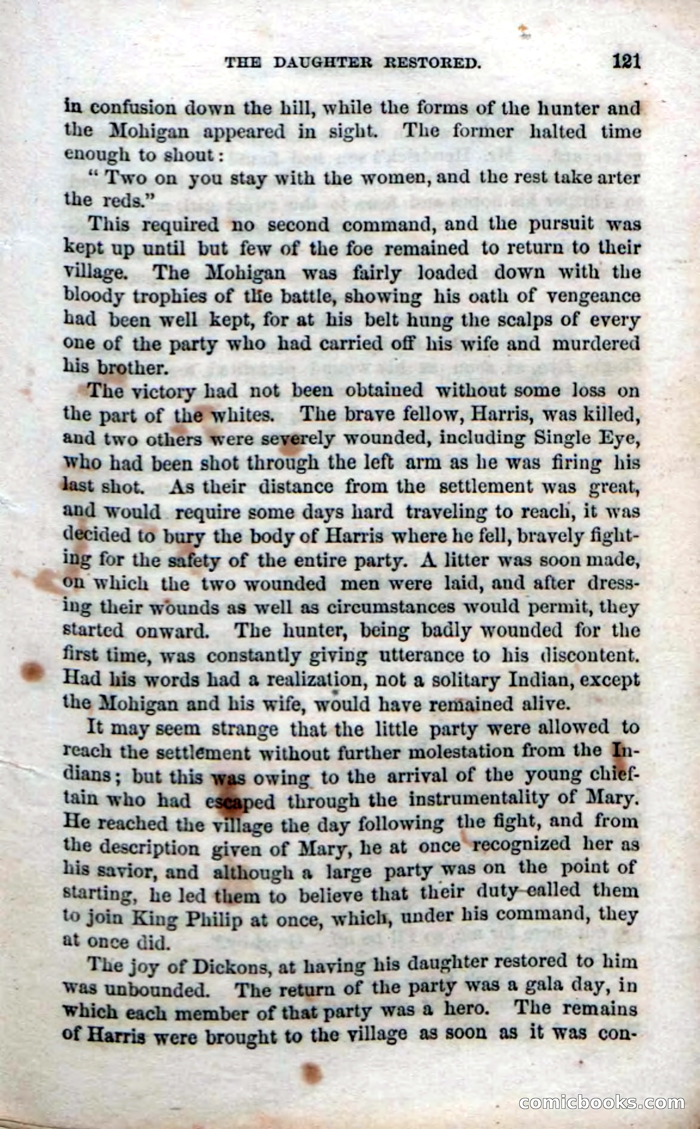 Beadle's Dime Novels No. 52: Single Eye — page 123 of 132
