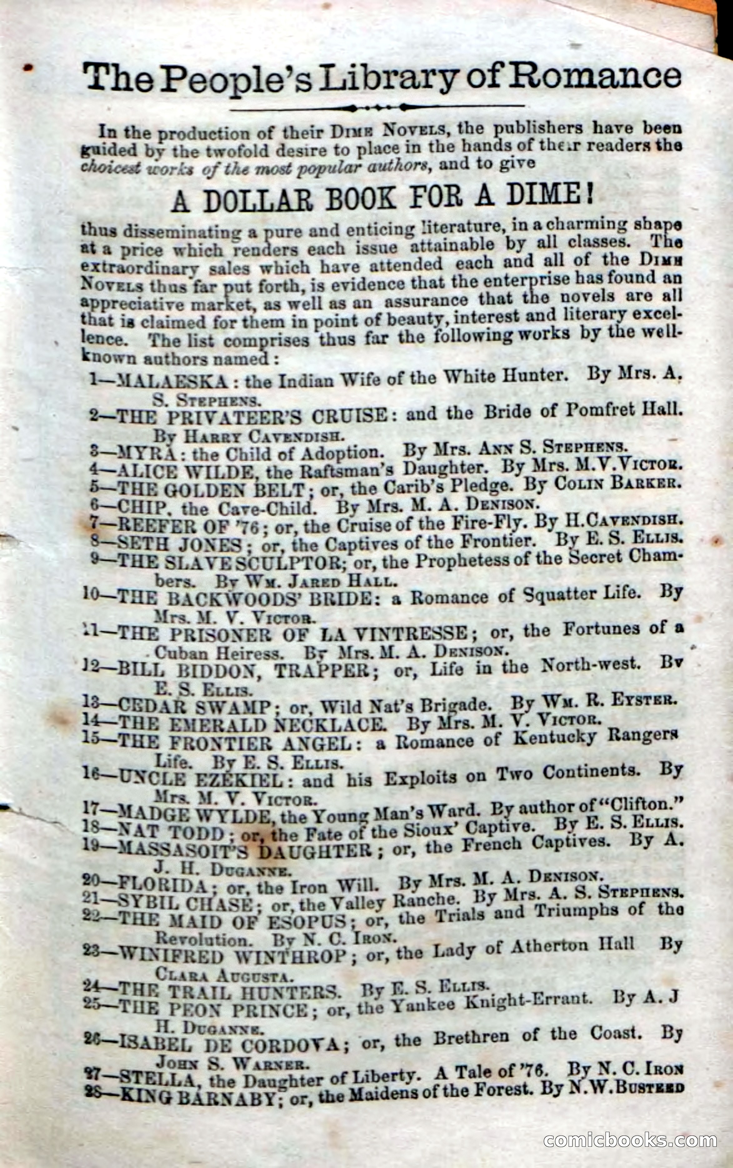 Beadle's Dime Novels No. 52: Single Eye — page 127 of 132