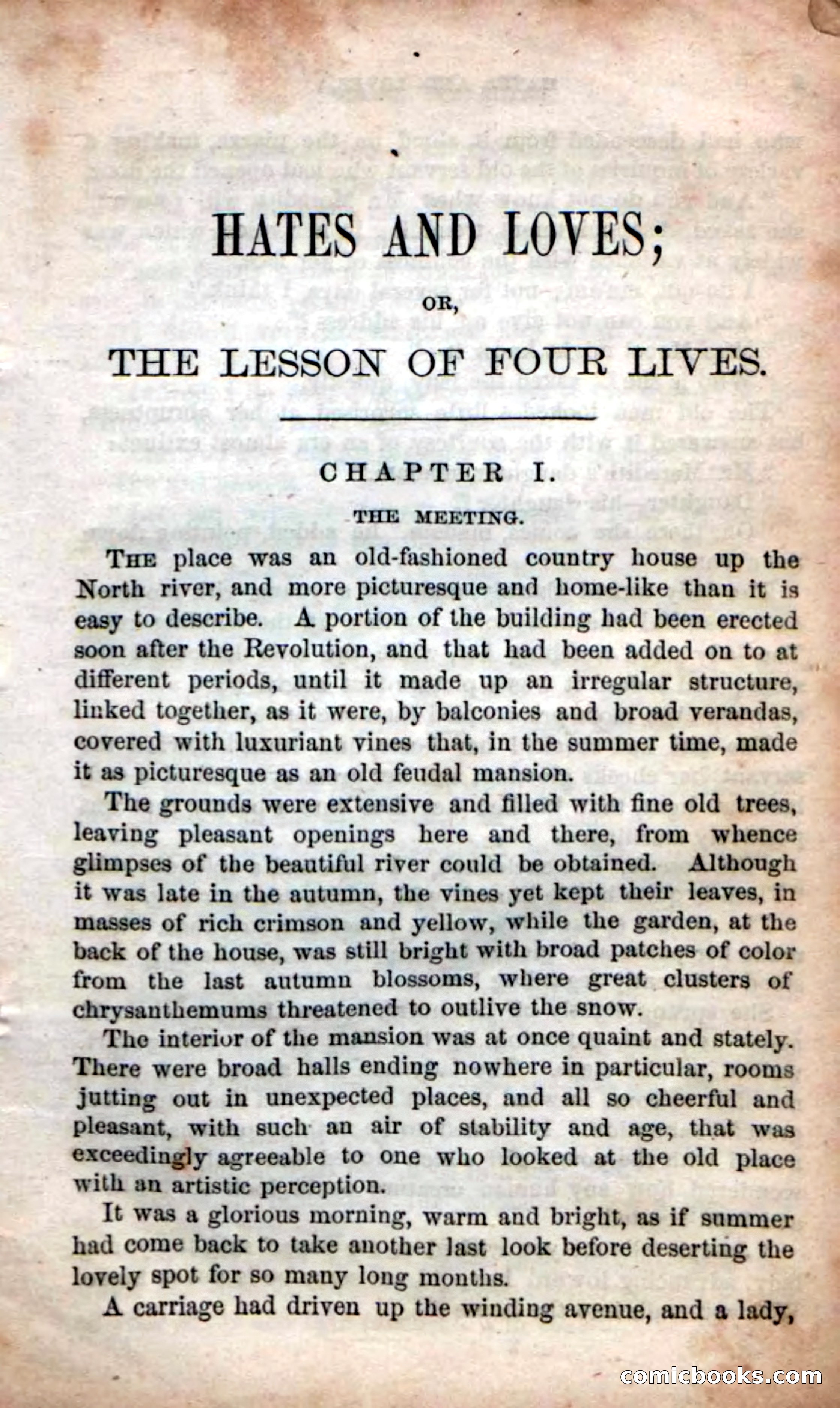 Beadle's Dime Novels No. 53: Hates and Loves — page 7 of 116