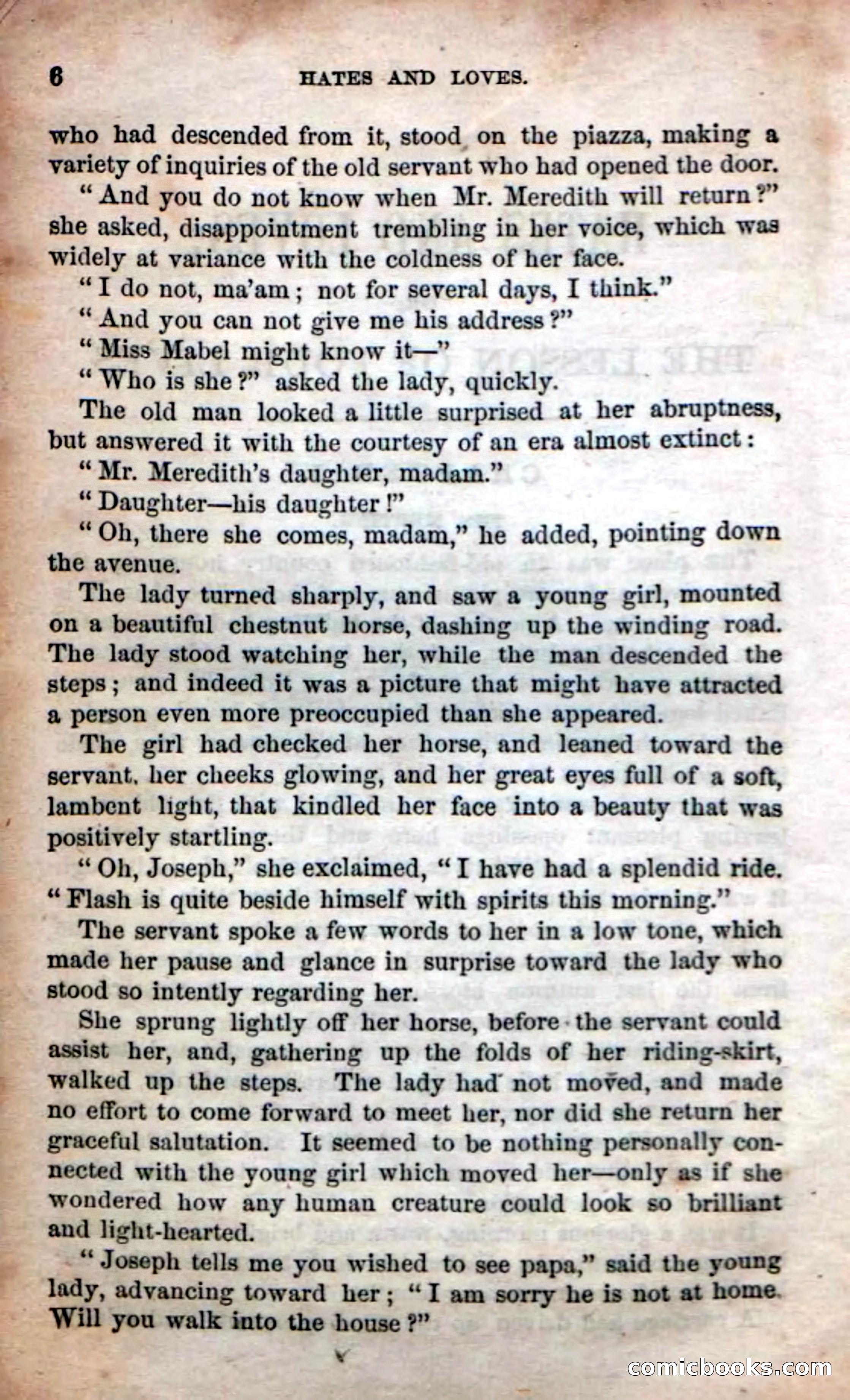 Beadle's Dime Novels No. 53: Hates and Loves — page 8 of 116