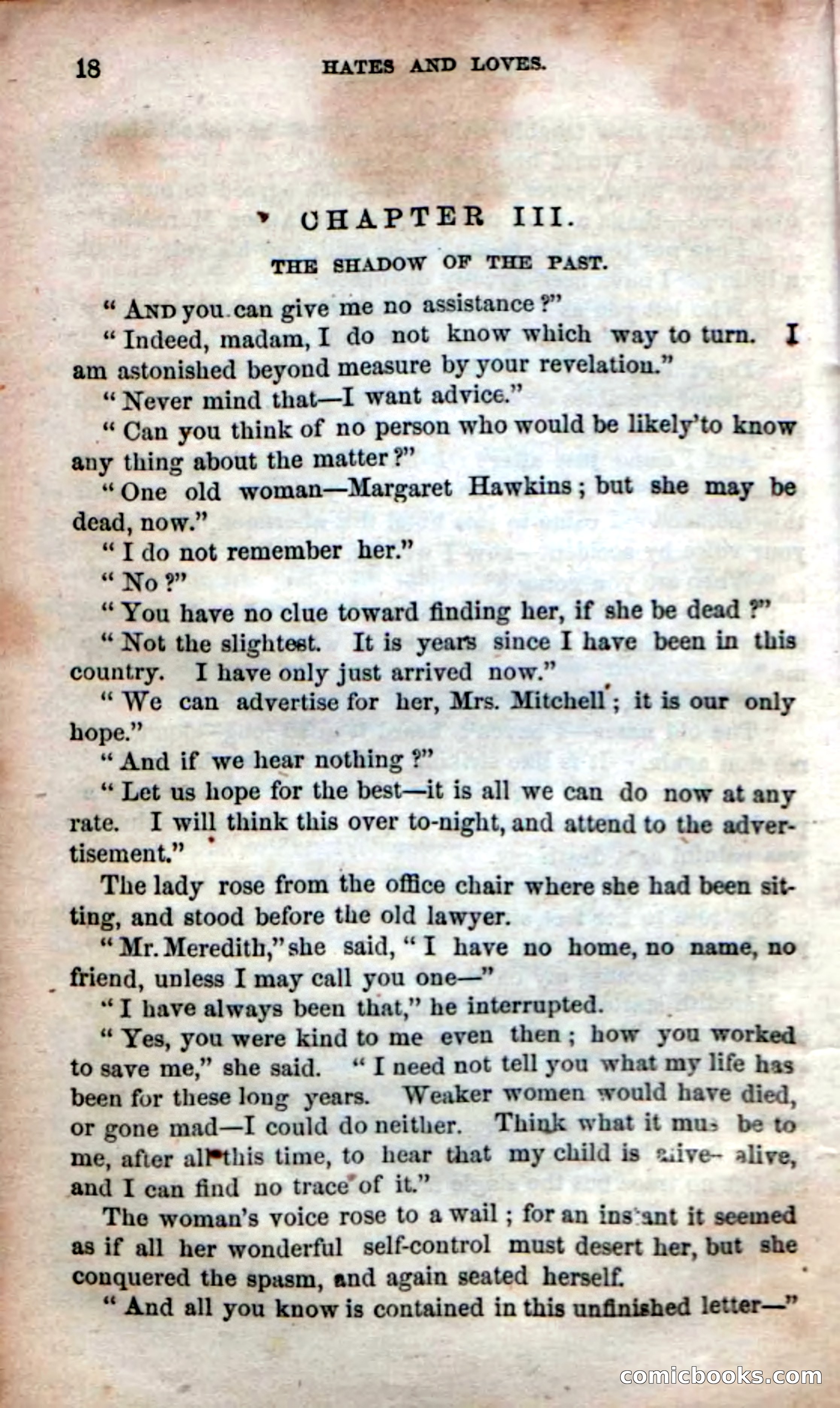 Beadle's Dime Novels No. 53: Hates and Loves — page 20 of 116