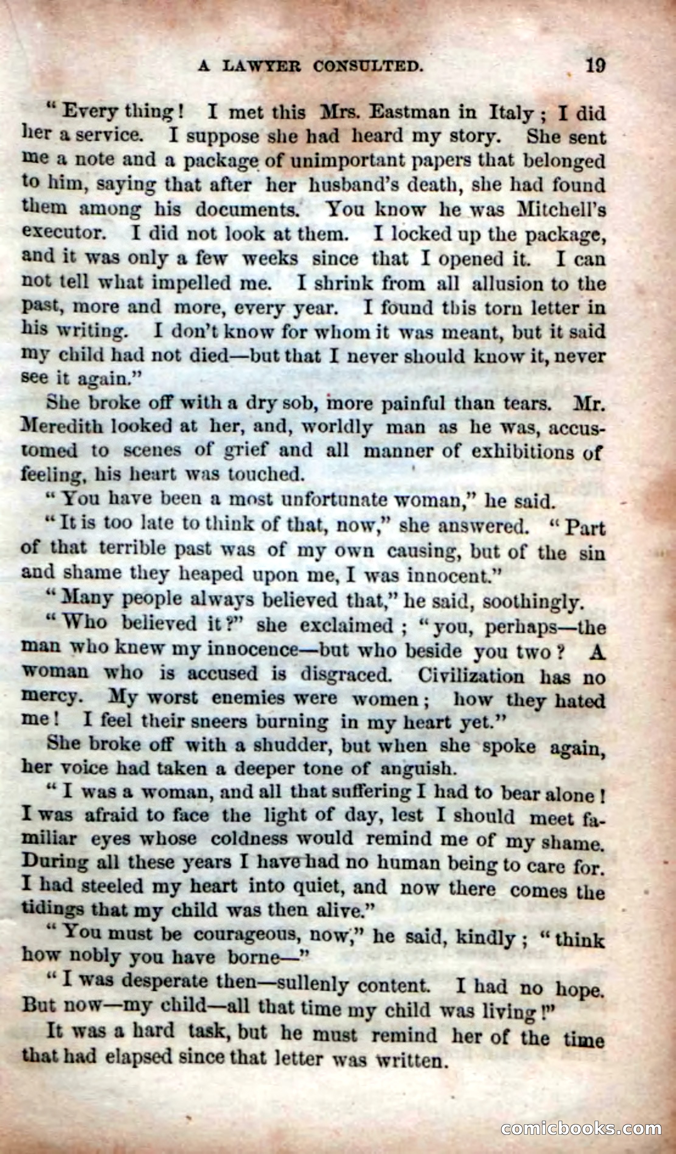 Beadle's Dime Novels No. 53: Hates and Loves — page 21 of 116