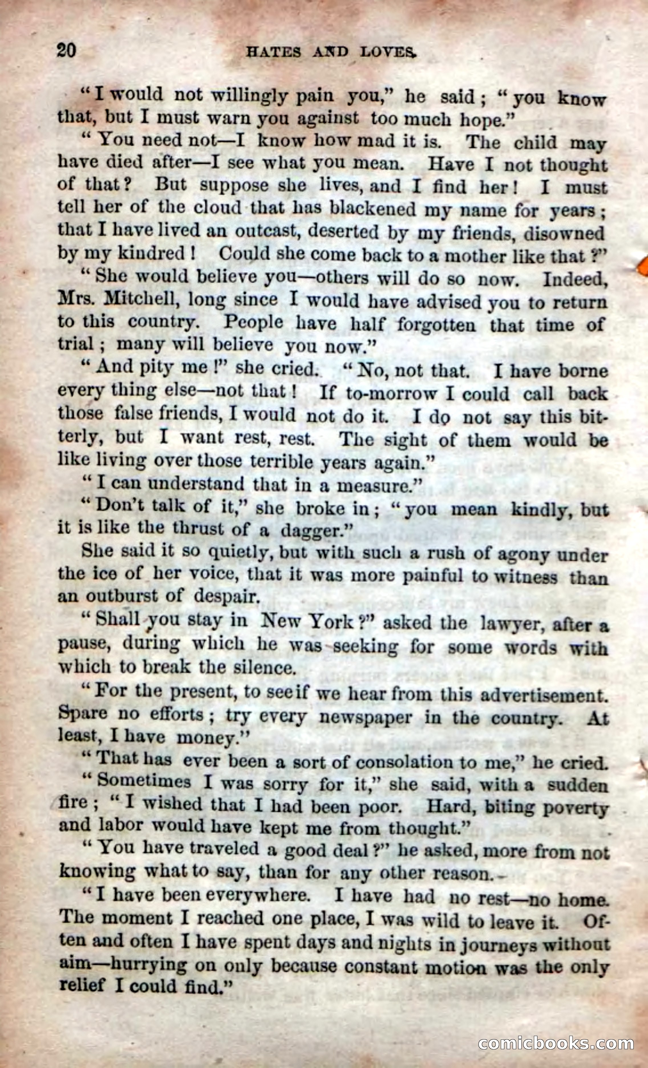 Beadle's Dime Novels No. 53: Hates and Loves — page 22 of 116