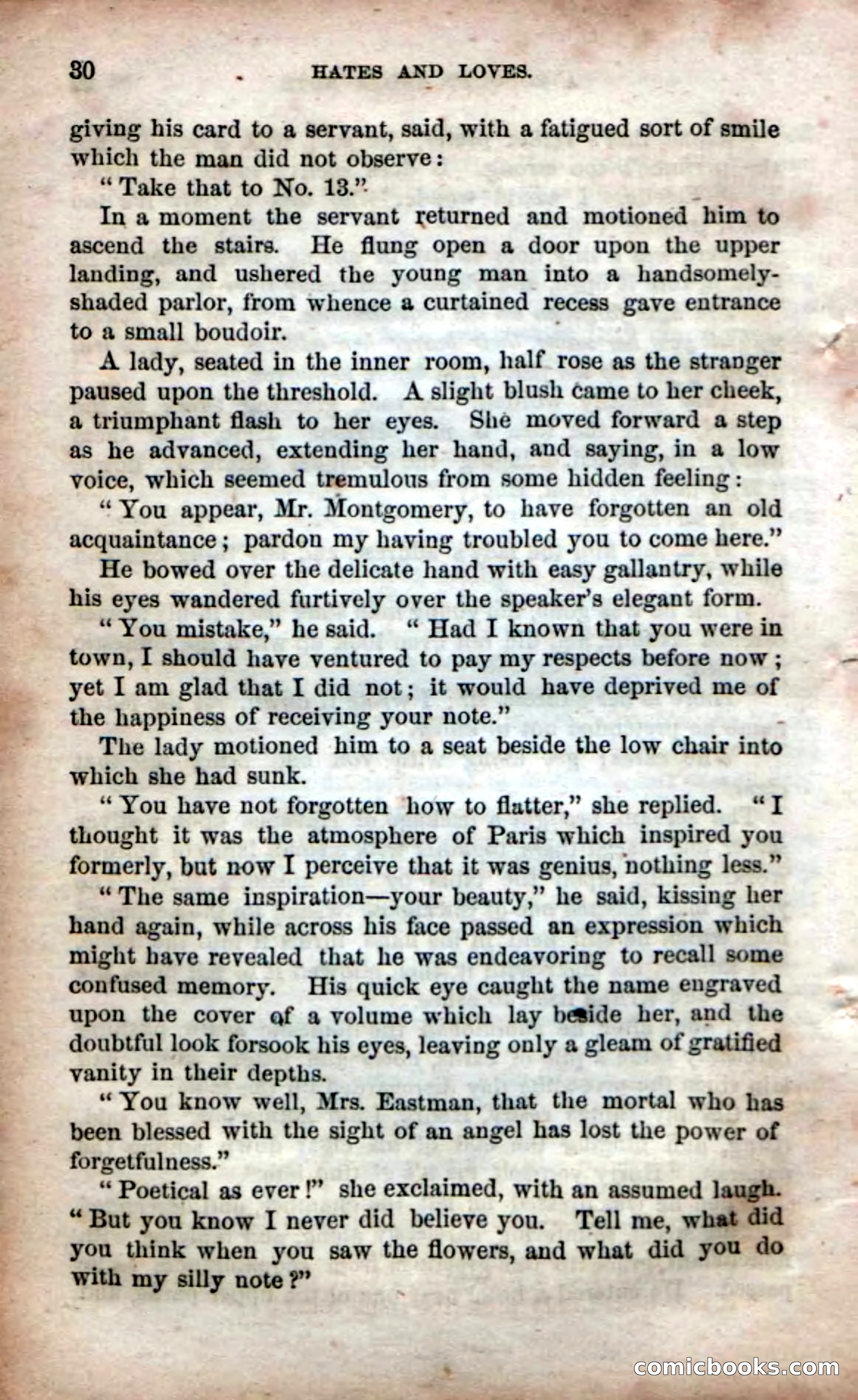 Beadle's Dime Novels No. 53: Hates and Loves — page 32 of 116