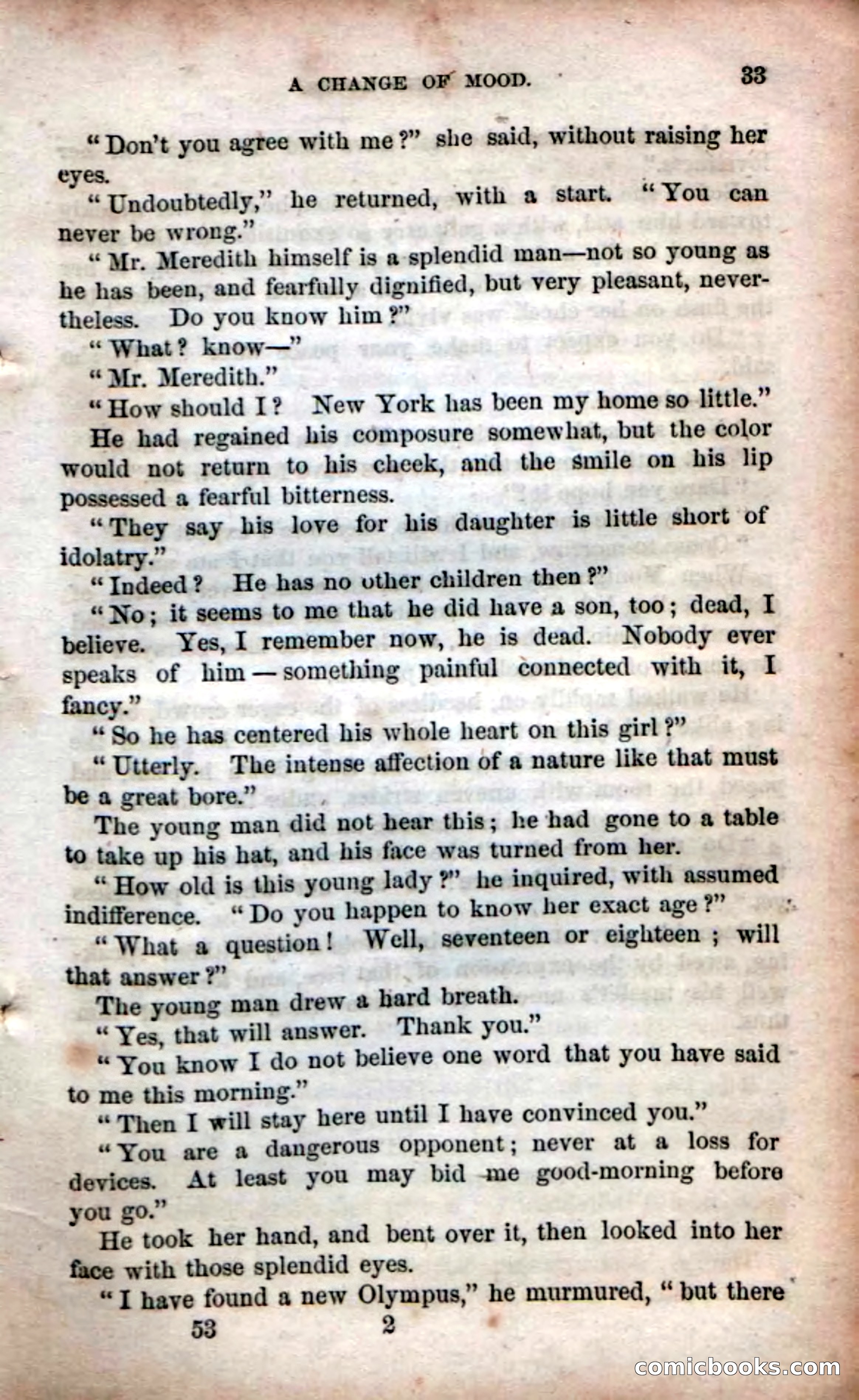 Beadle's Dime Novels No. 53: Hates and Loves — page 35 of 116