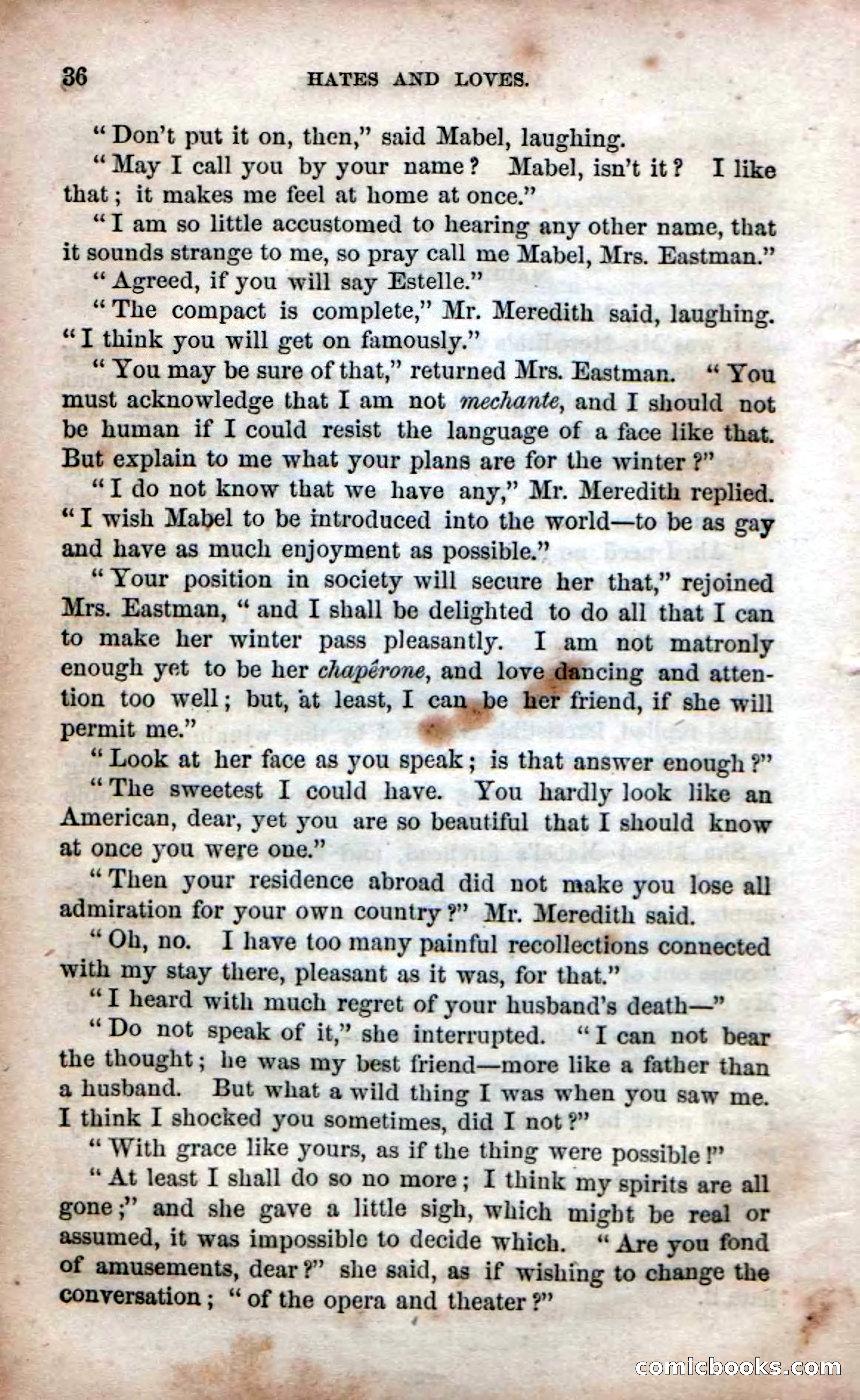 Beadle's Dime Novels No. 53: Hates and Loves — page 38 of 116