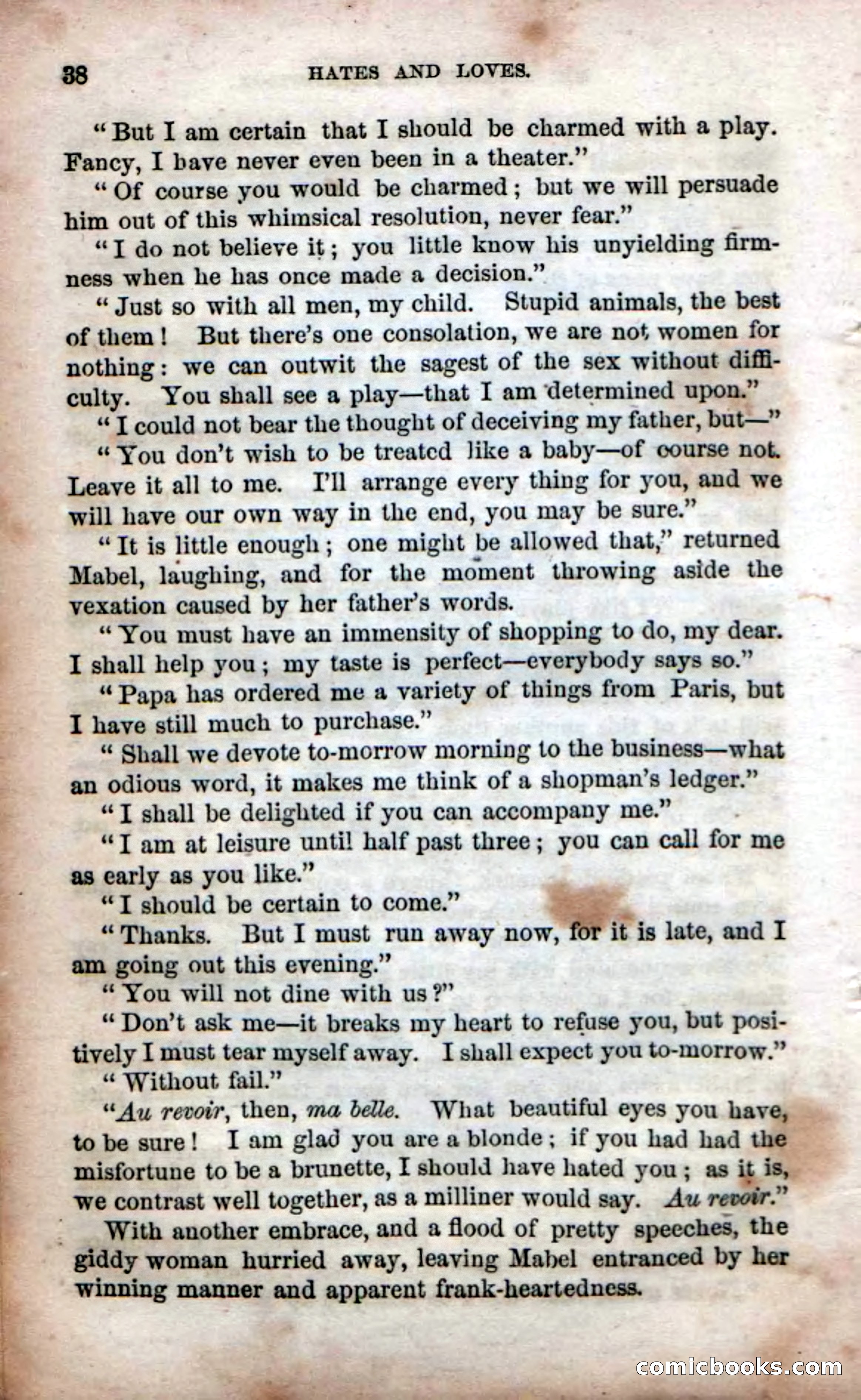 Beadle's Dime Novels No. 53: Hates and Loves — page 40 of 116