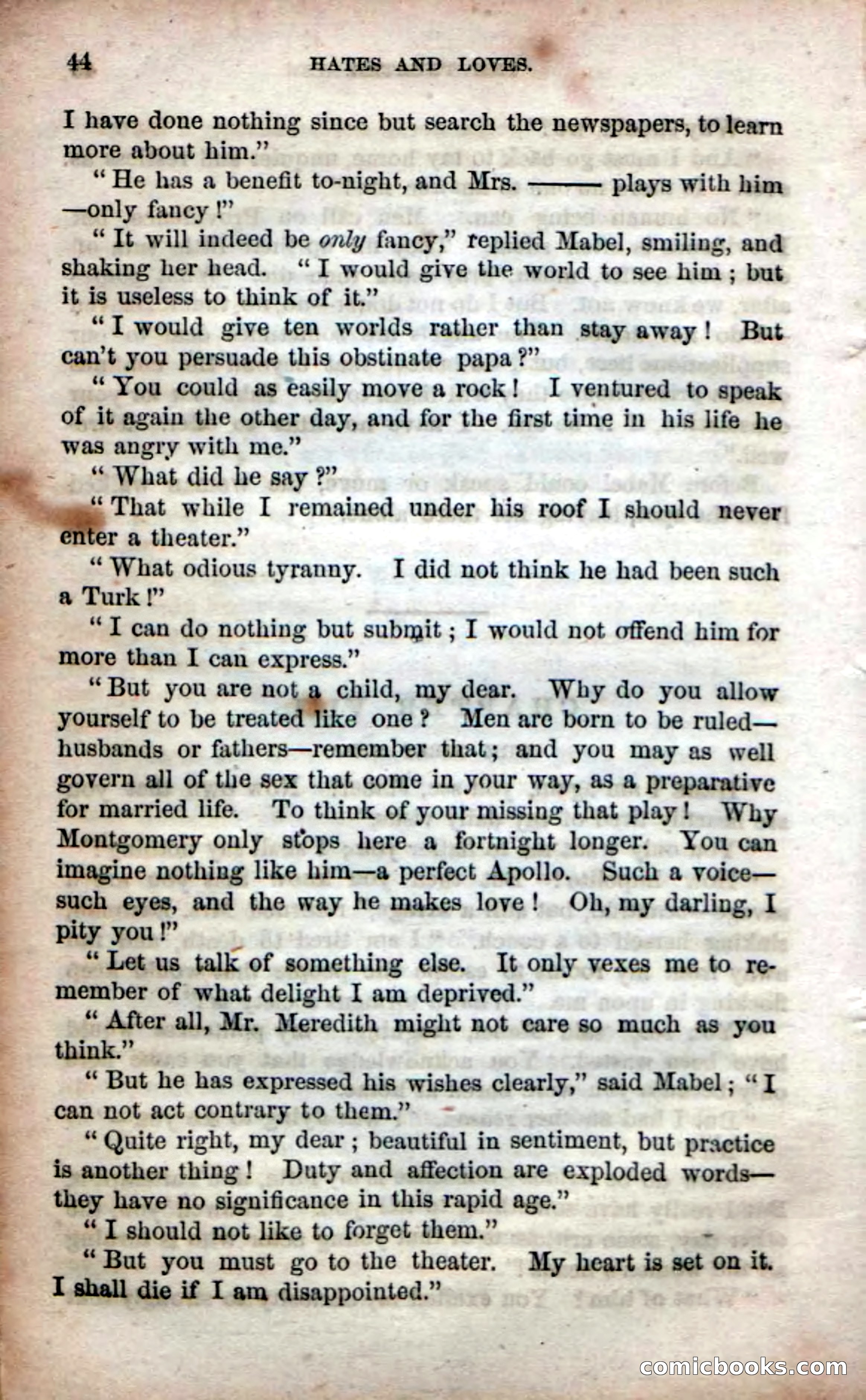 Beadle's Dime Novels No. 53: Hates and Loves — page 46 of 116