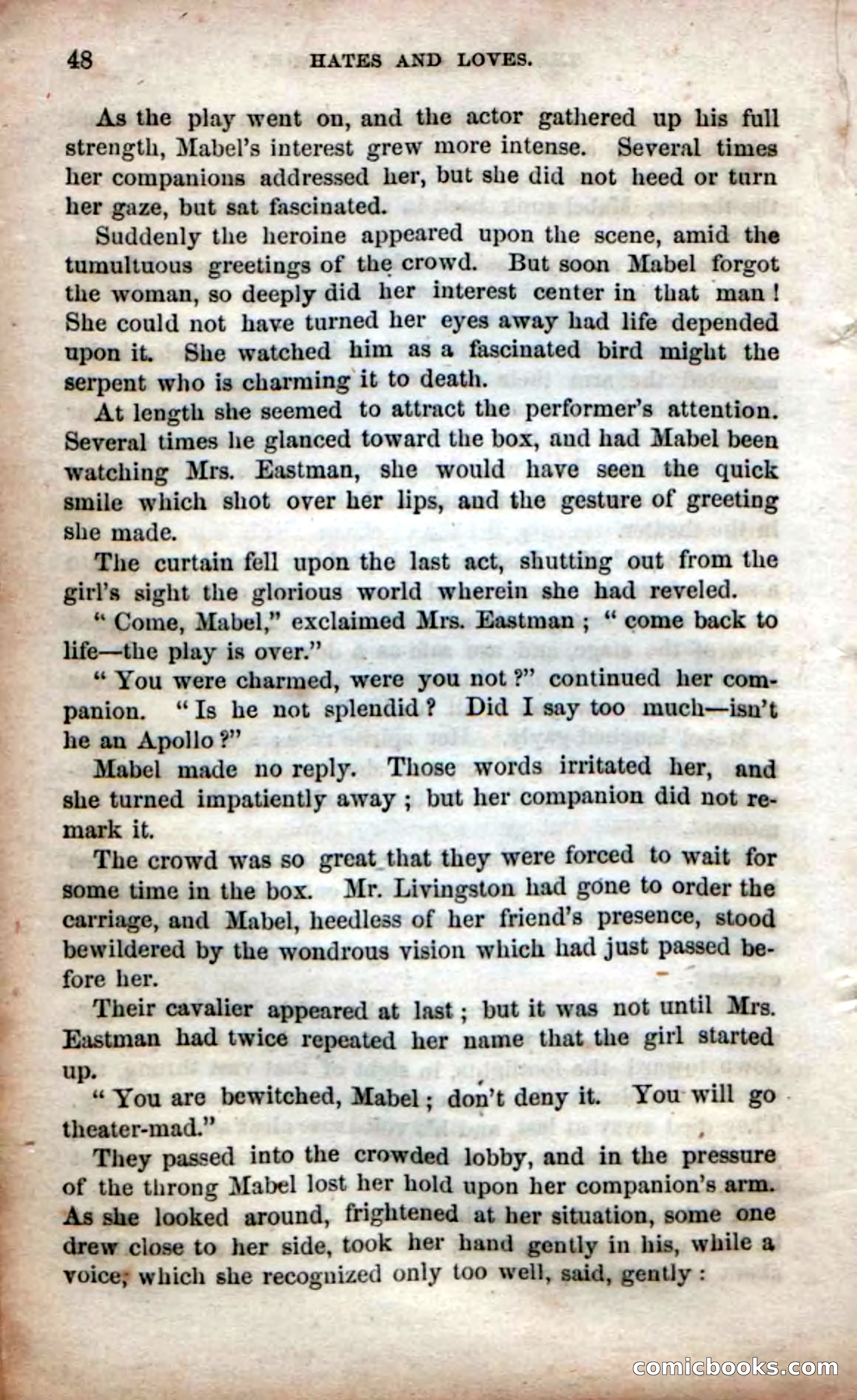 Beadle's Dime Novels No. 53: Hates and Loves — page 50 of 116