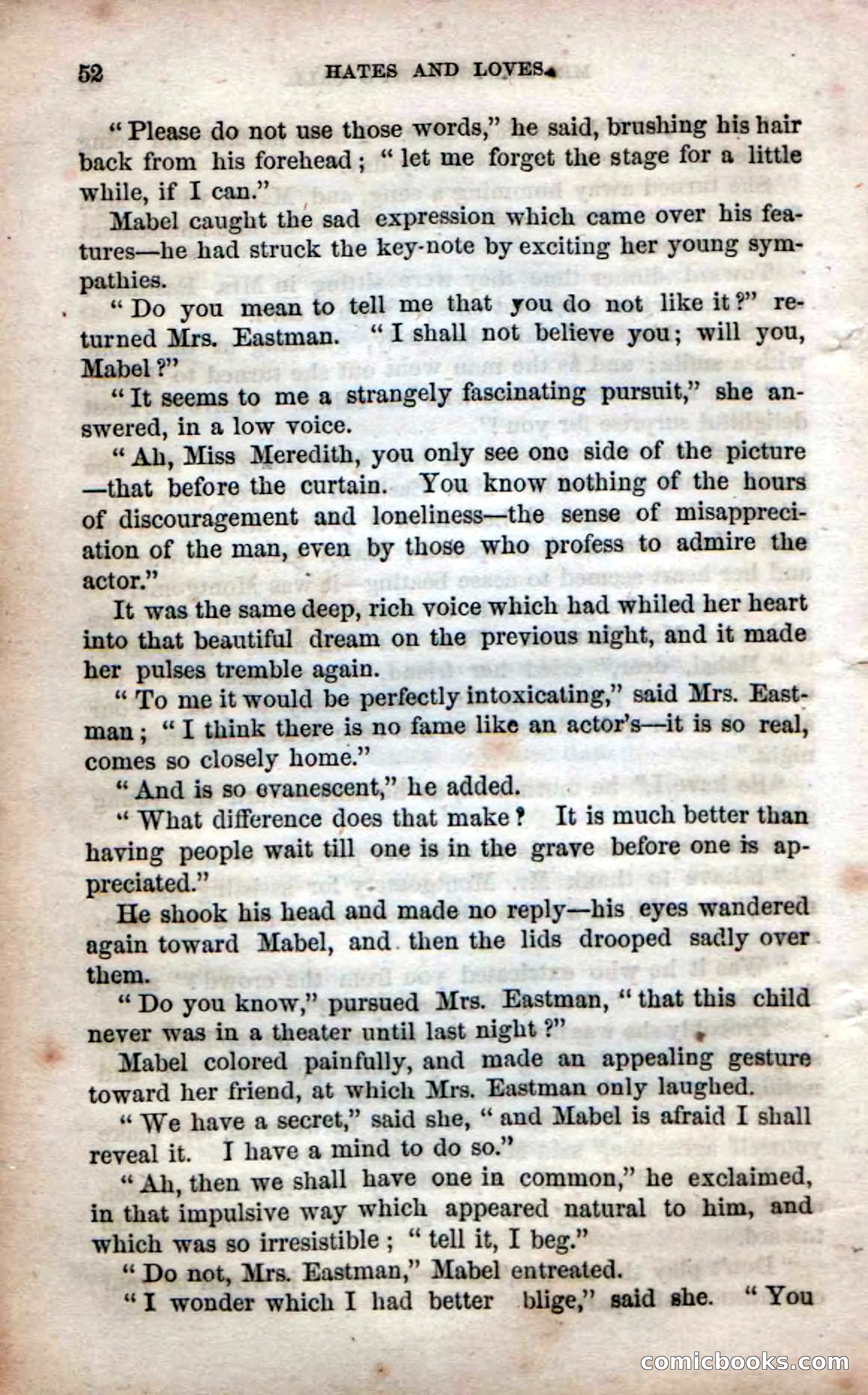 Beadle's Dime Novels No. 53: Hates and Loves — page 54 of 116