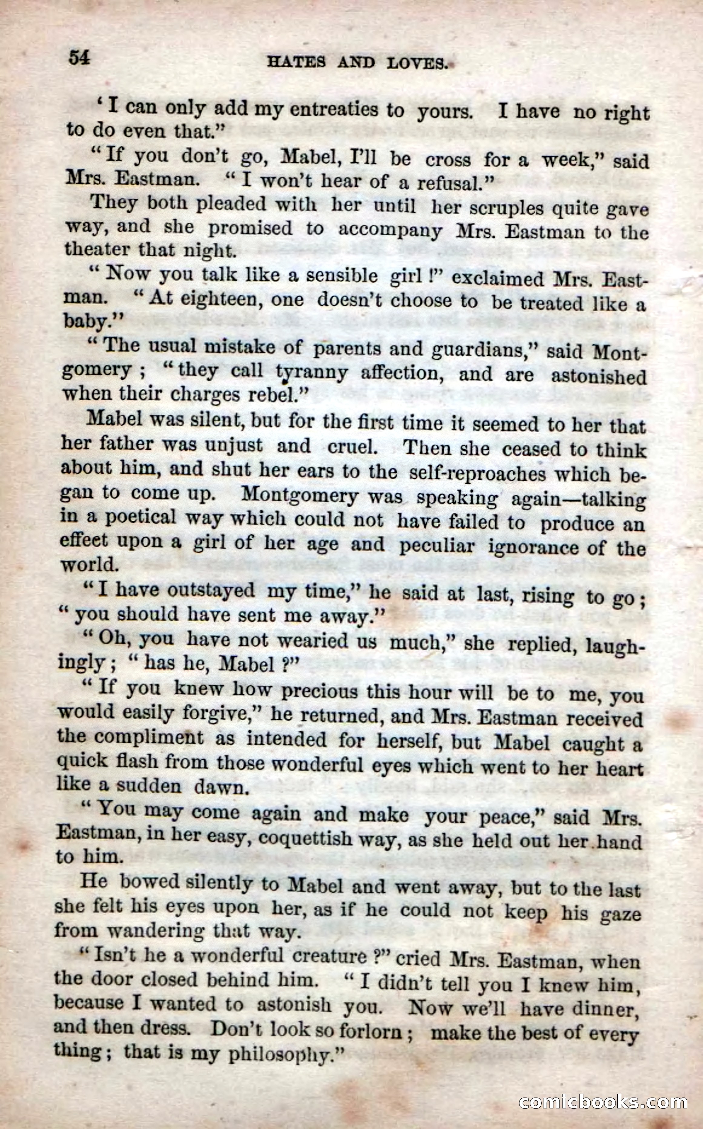 Beadle's Dime Novels No. 53: Hates and Loves — page 56 of 116