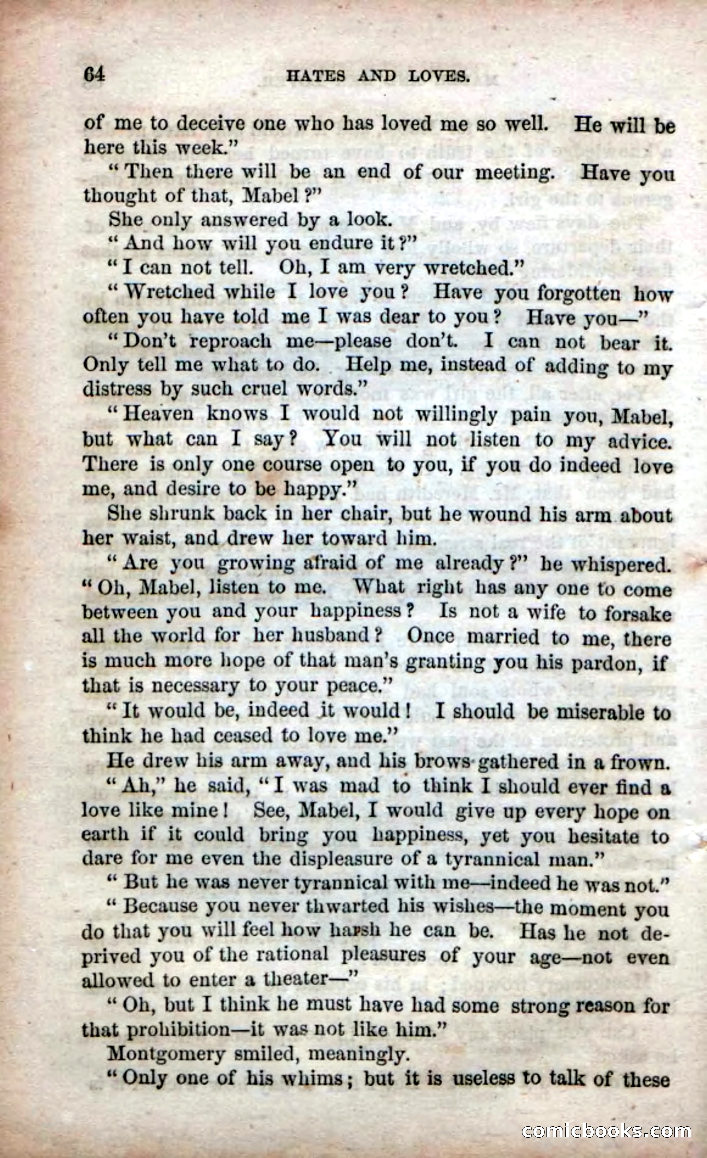 Beadle's Dime Novels No. 53: Hates and Loves — page 66 of 116