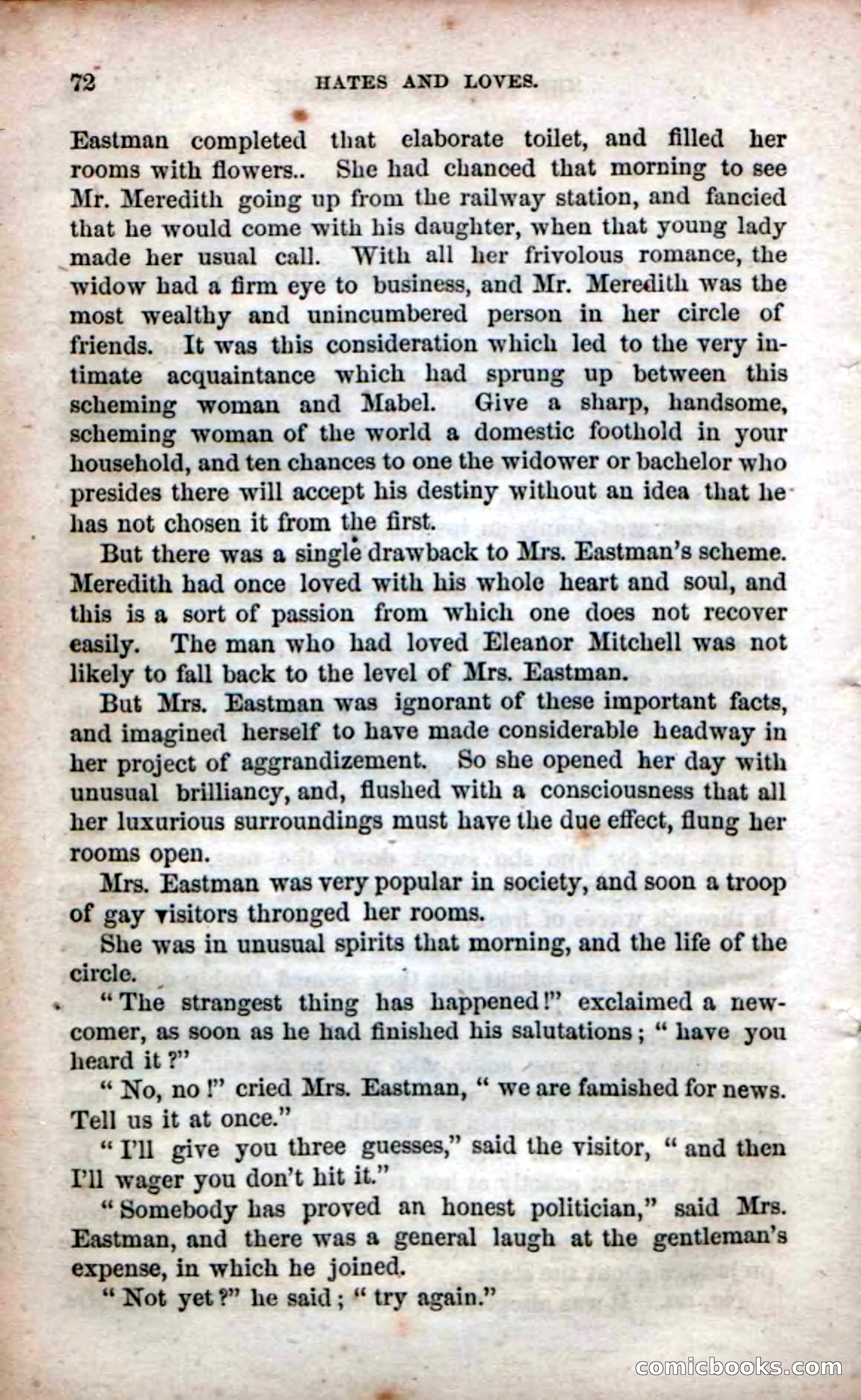 Beadle's Dime Novels No. 53: Hates and Loves — page 74 of 116