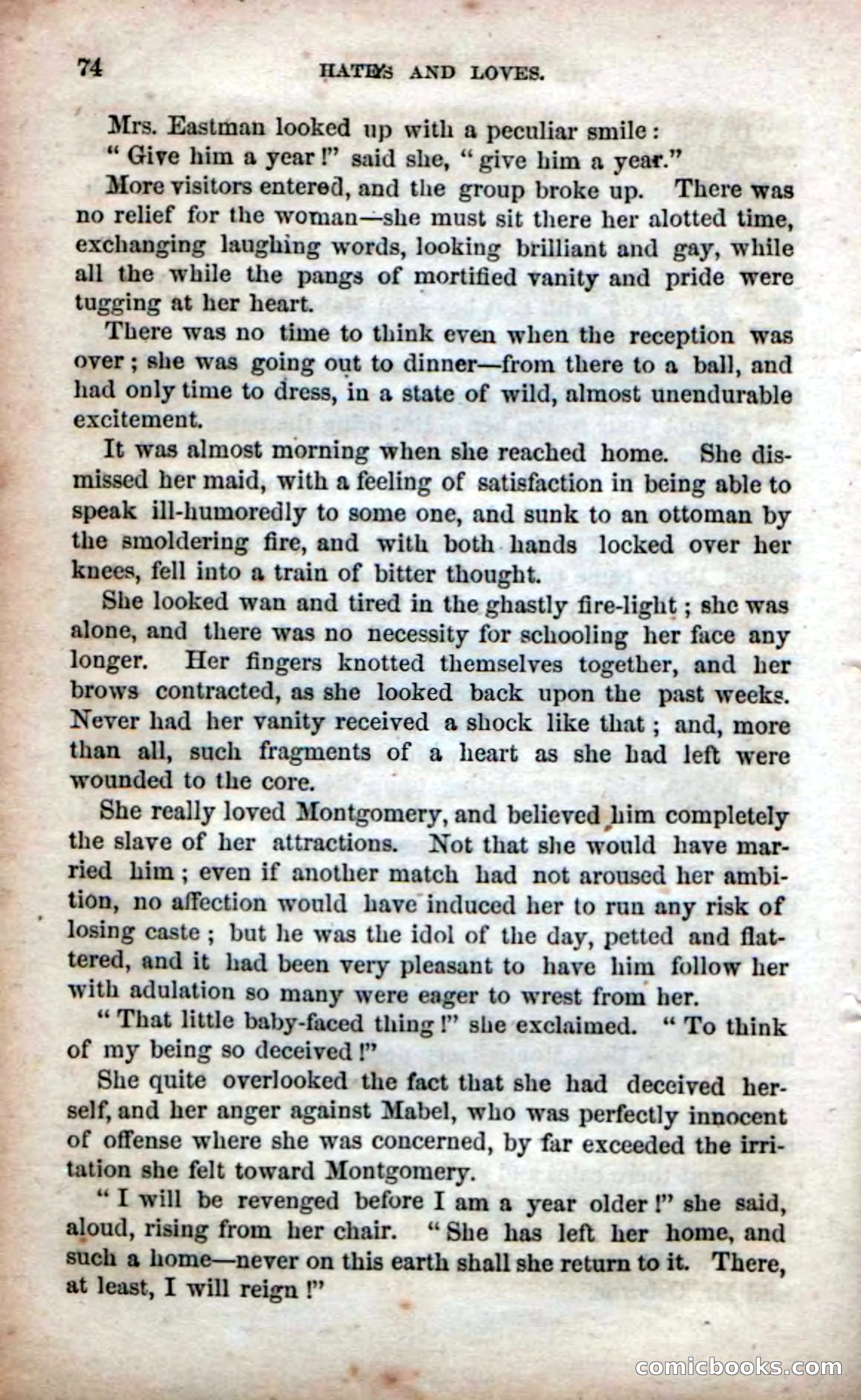 Beadle's Dime Novels No. 53: Hates and Loves — page 76 of 116