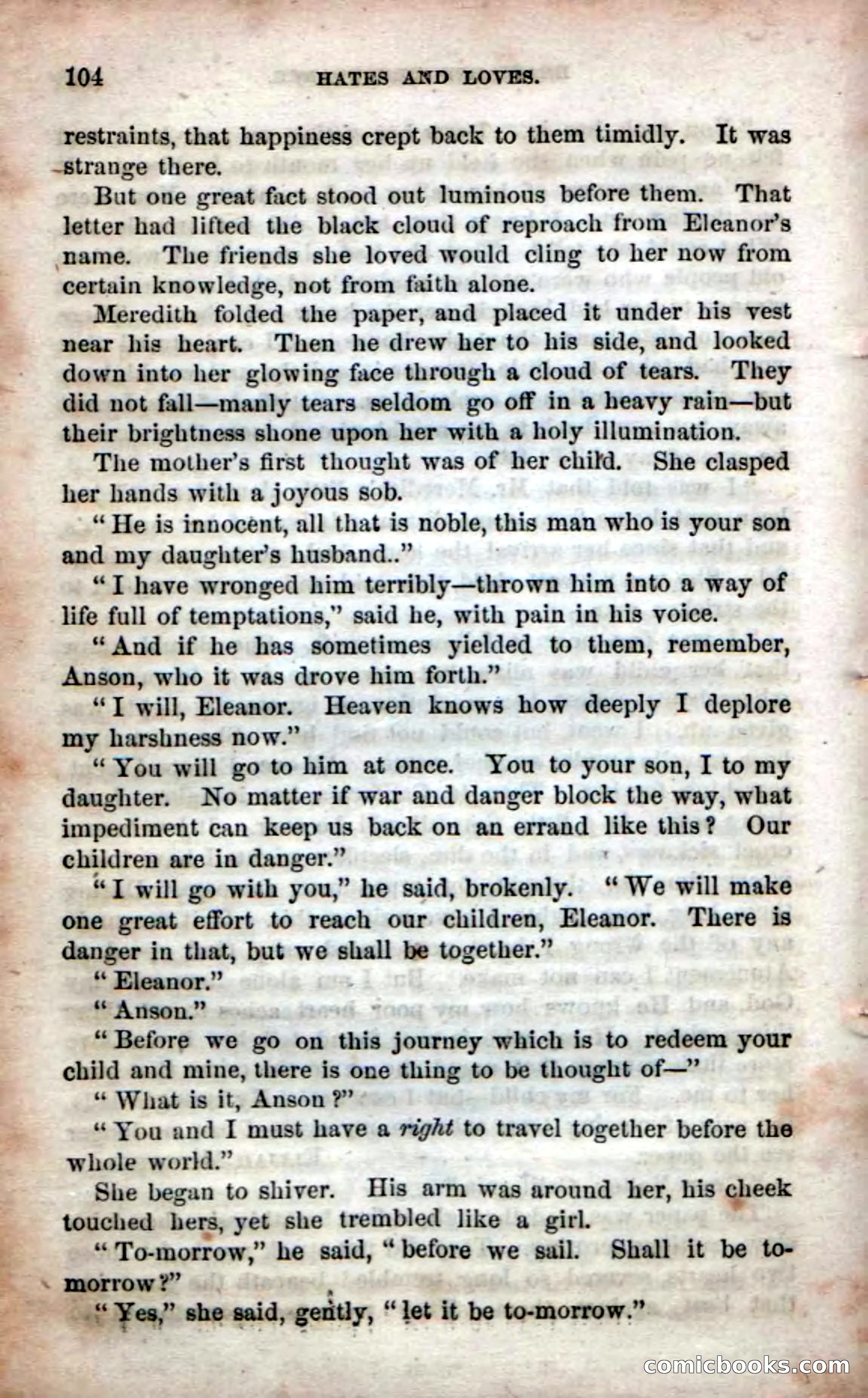 Beadle's Dime Novels No. 53: Hates and Loves — page 106 of 116