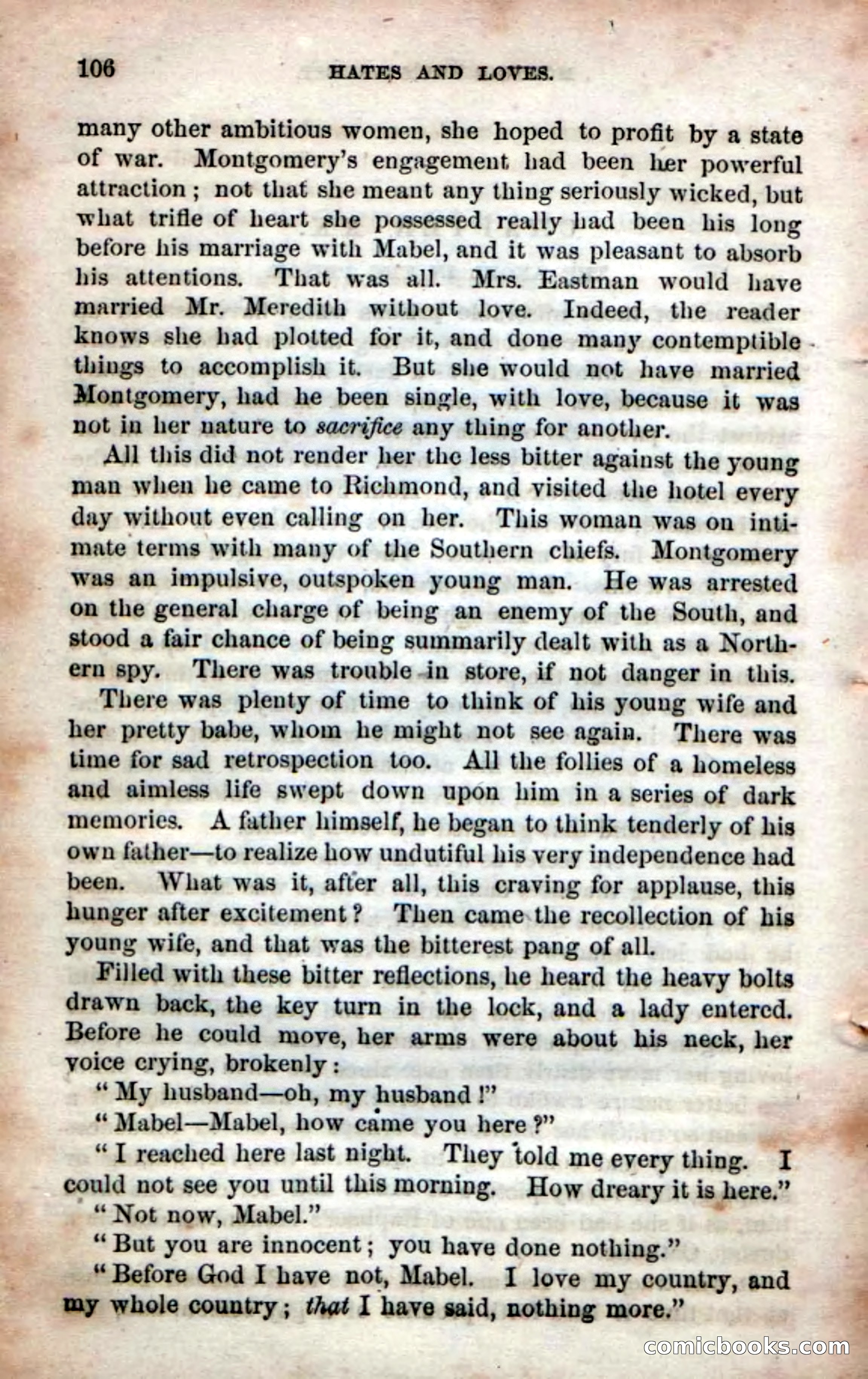 Beadle's Dime Novels No. 53: Hates and Loves — page 108 of 116