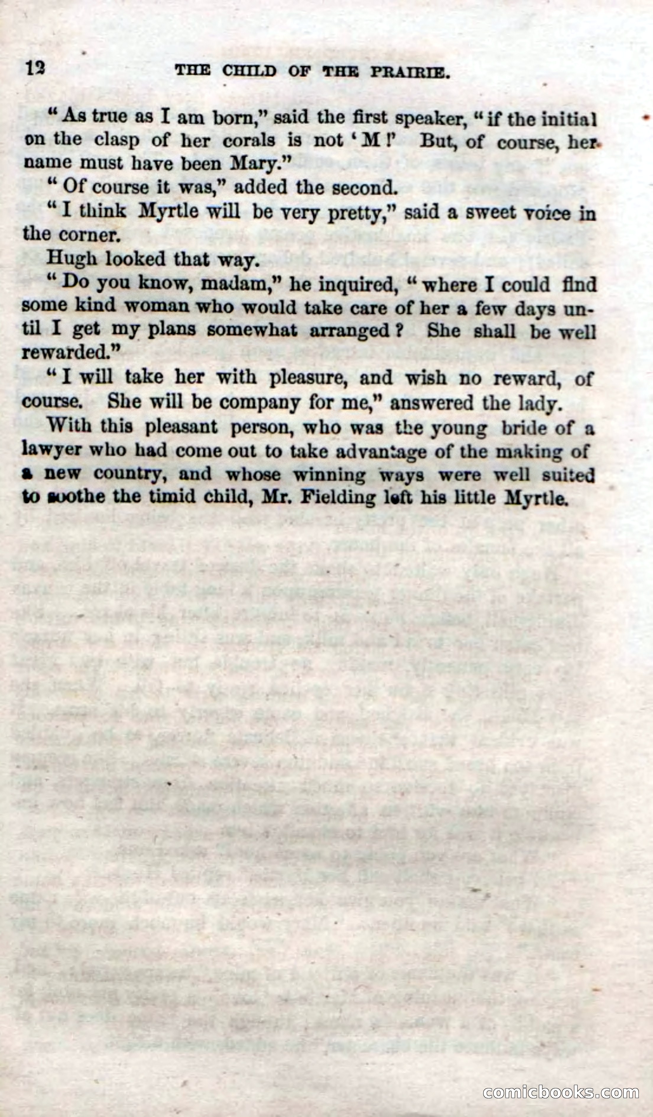 Beadle's Dime Novels No. 54: Myrtle, the Child of the Prairie — page 14 of 100