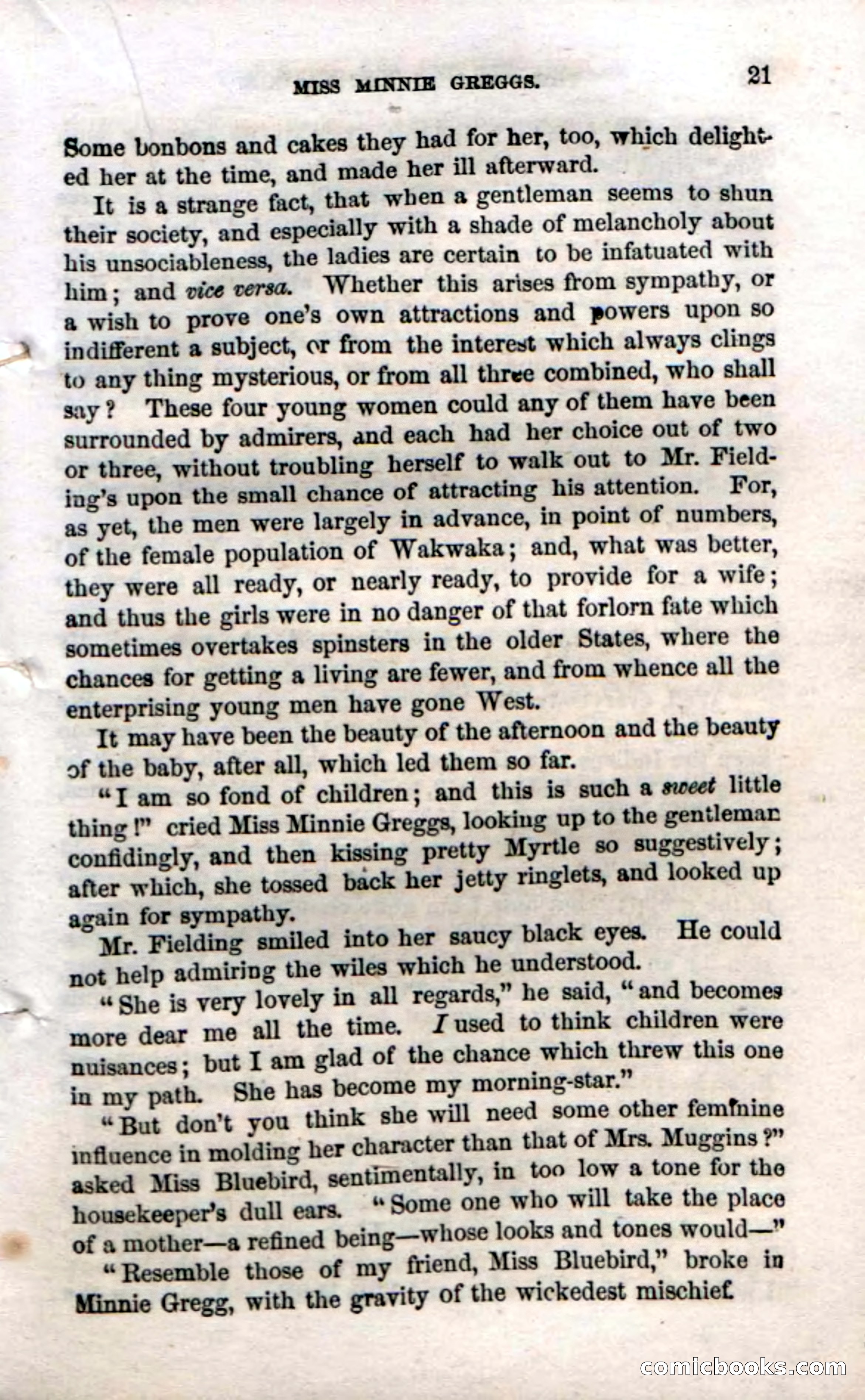 Beadle's Dime Novels No. 54: Myrtle, the Child of the Prairie — page 23 of 100