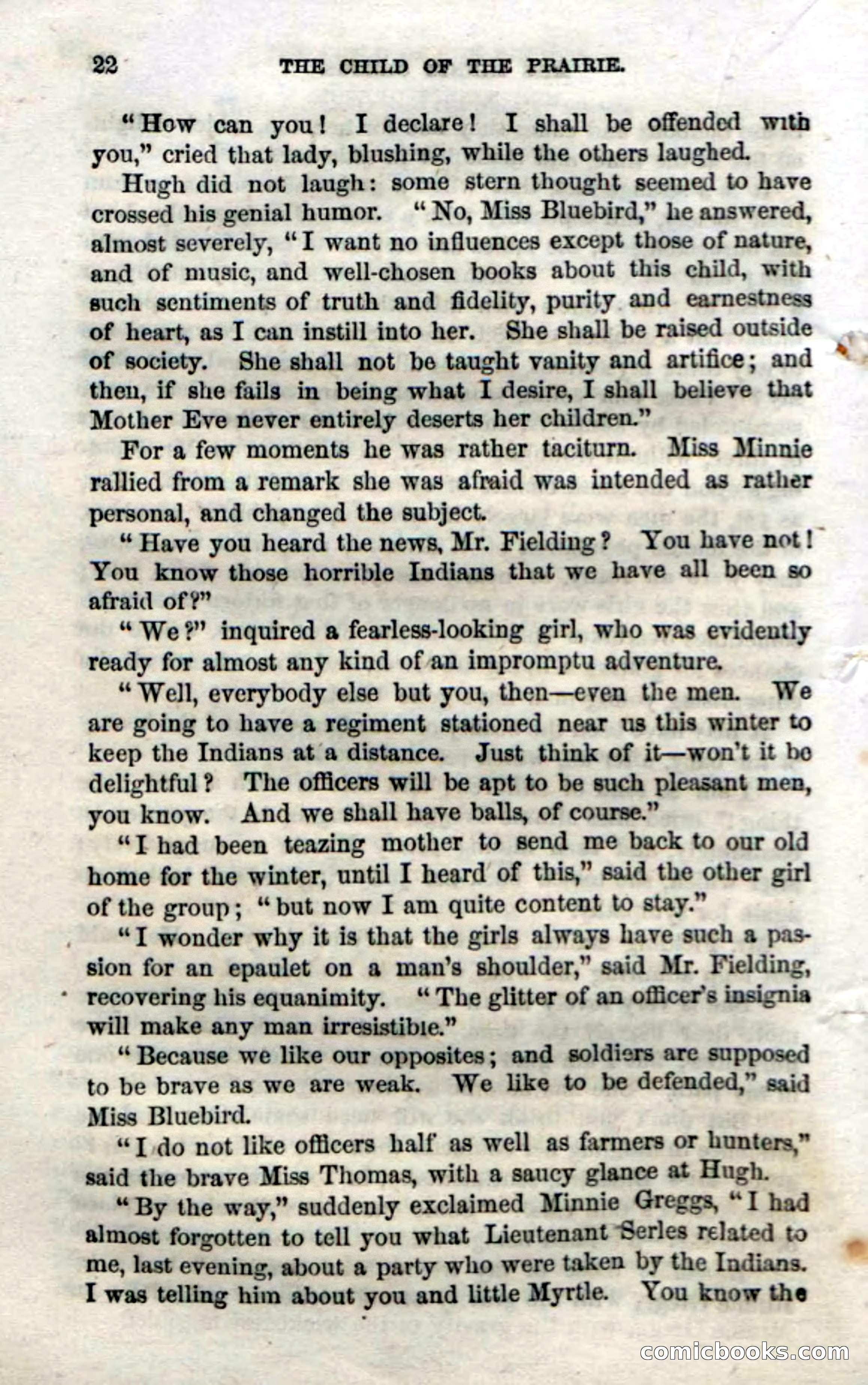 Beadle's Dime Novels No. 54: Myrtle, the Child of the Prairie — page 24 of 100