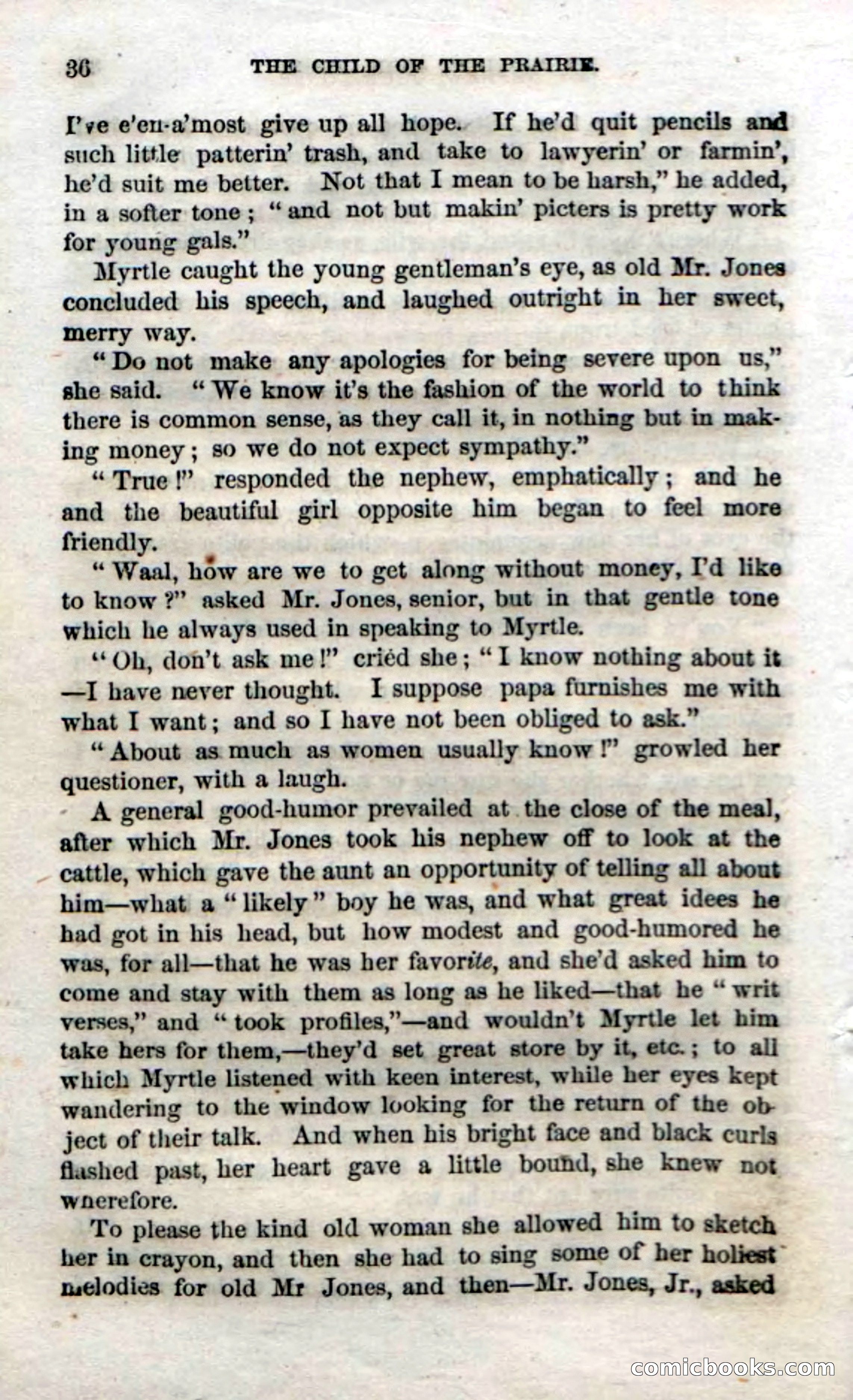 Beadle's Dime Novels No. 54: Myrtle, the Child of the Prairie — page 38 of 100
