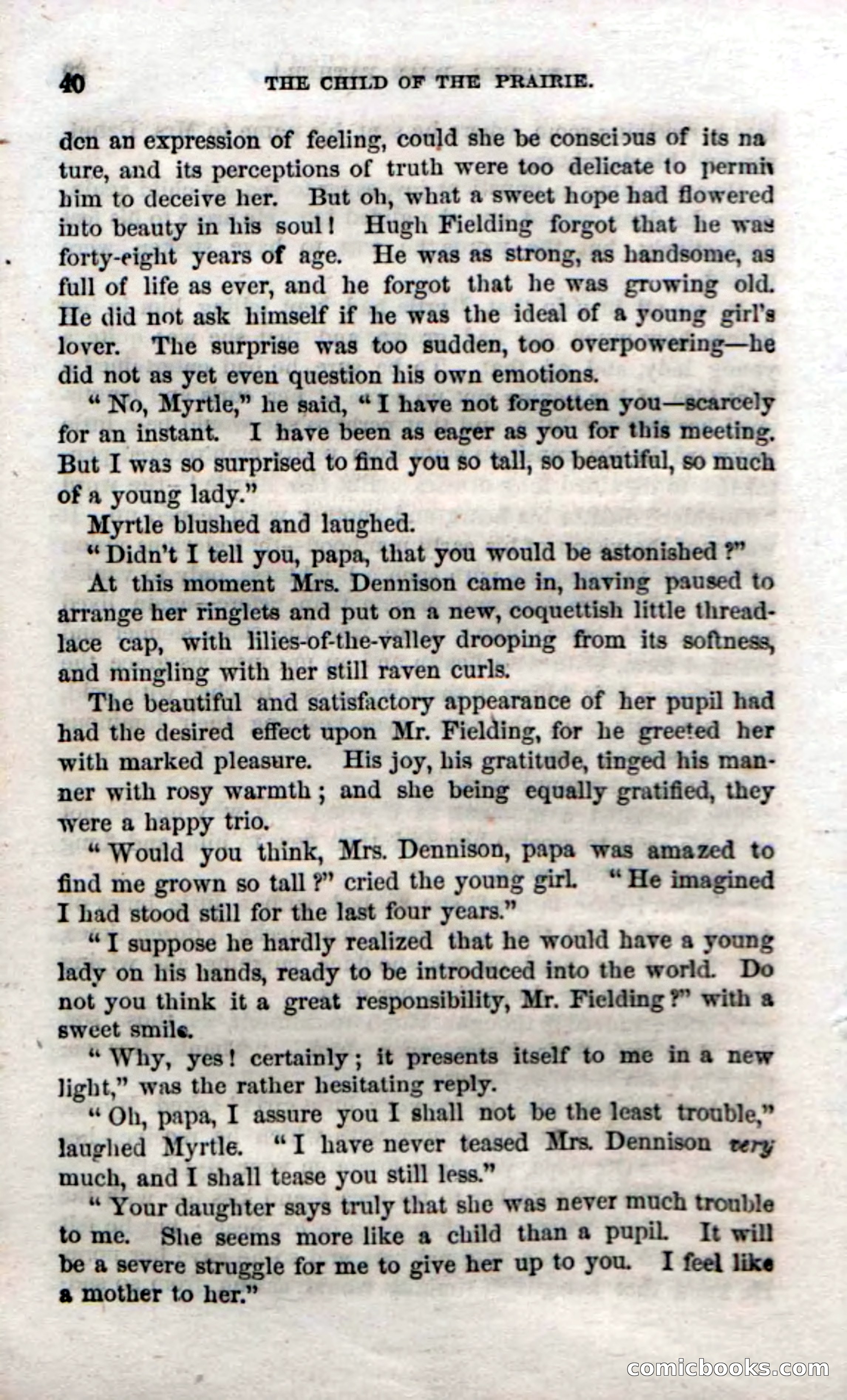 Beadle's Dime Novels No. 54: Myrtle, the Child of the Prairie — page 42 of 100