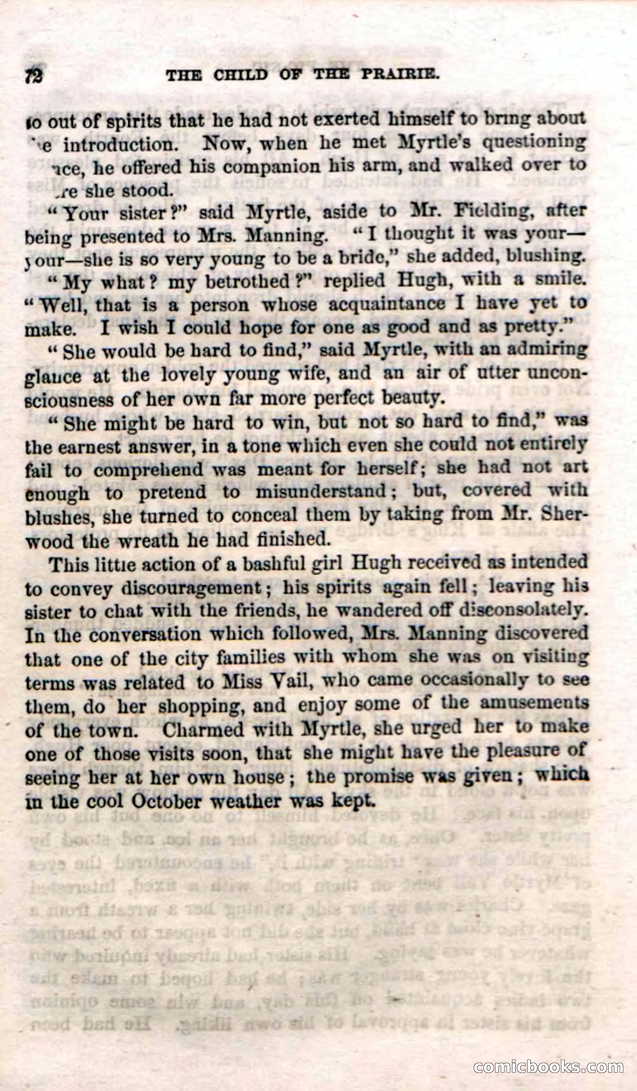 Beadle's Dime Novels No. 54: Myrtle, the Child of the Prairie — page 74 of 100