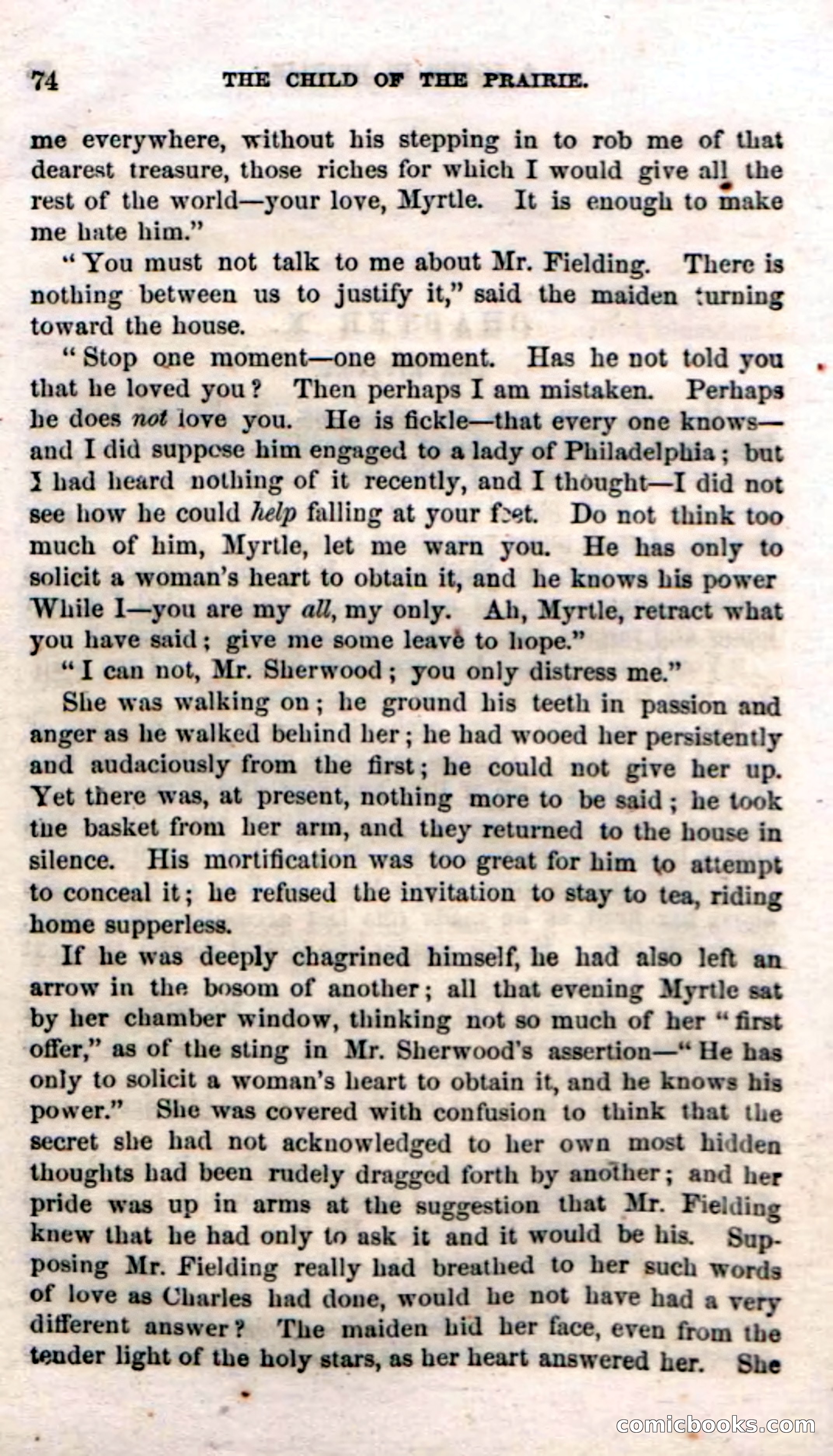 Beadle's Dime Novels No. 54: Myrtle, the Child of the Prairie — page 76 of 100
