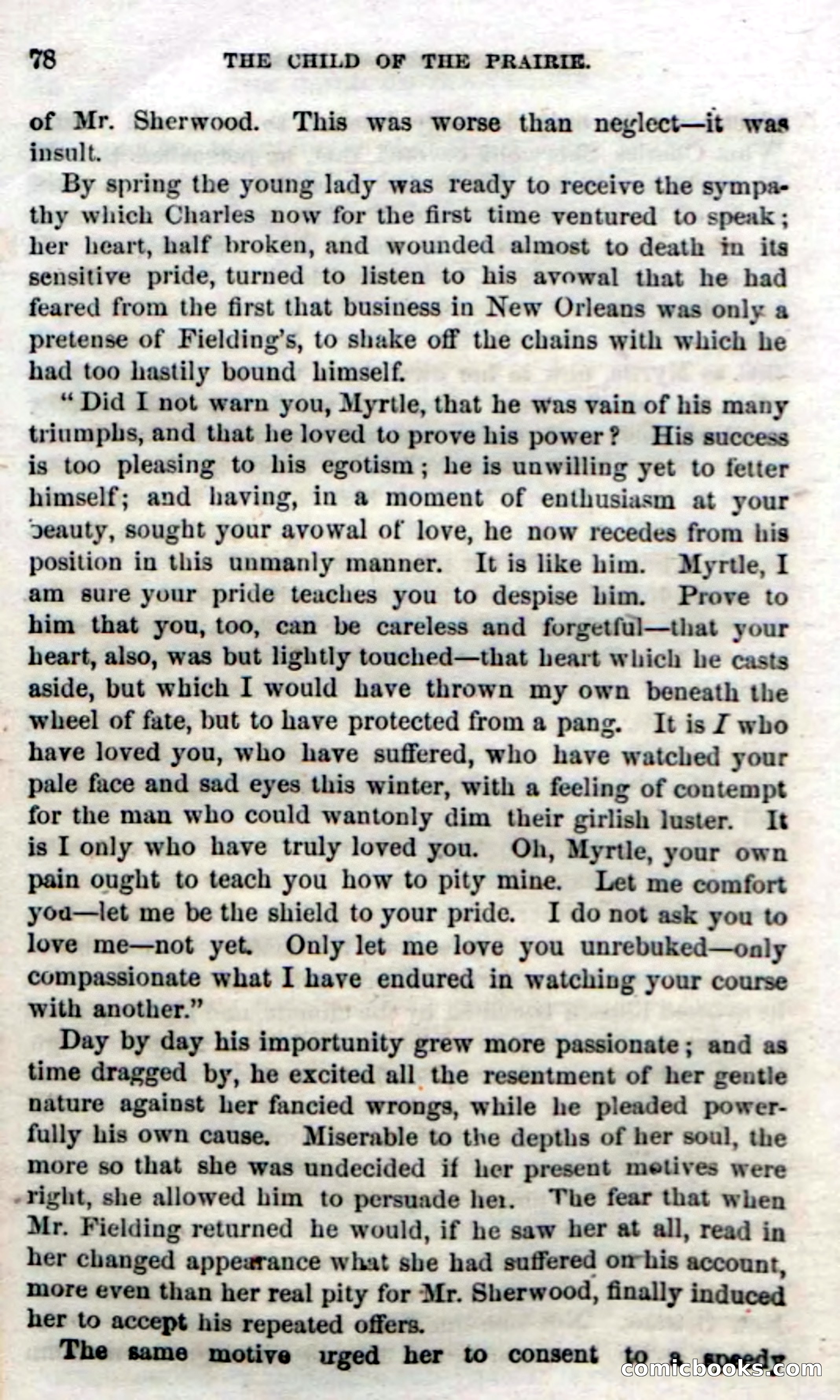Beadle's Dime Novels No. 54: Myrtle, the Child of the Prairie — page 80 of 100