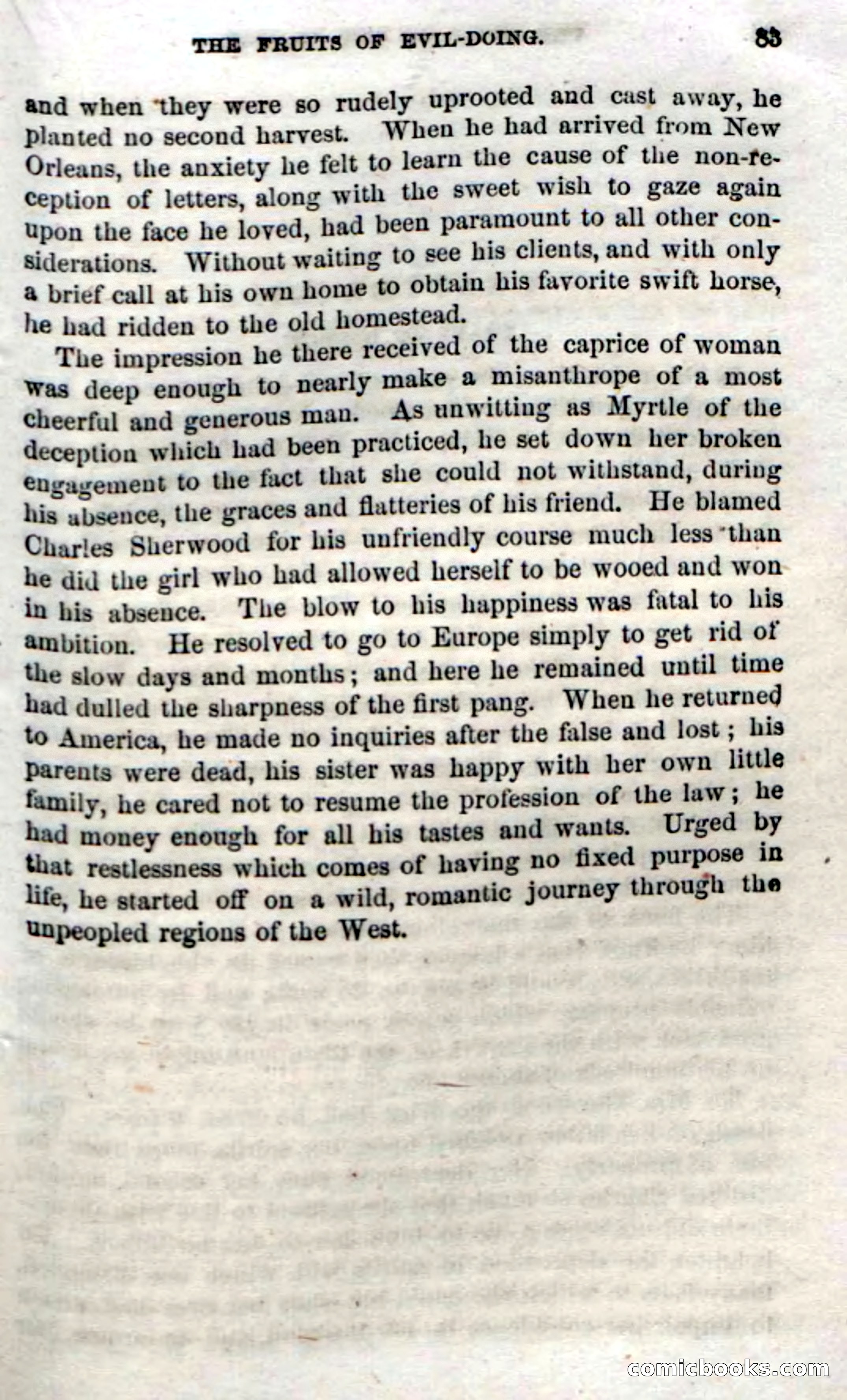 Beadle's Dime Novels No. 54: Myrtle, the Child of the Prairie — page 85 of 100
