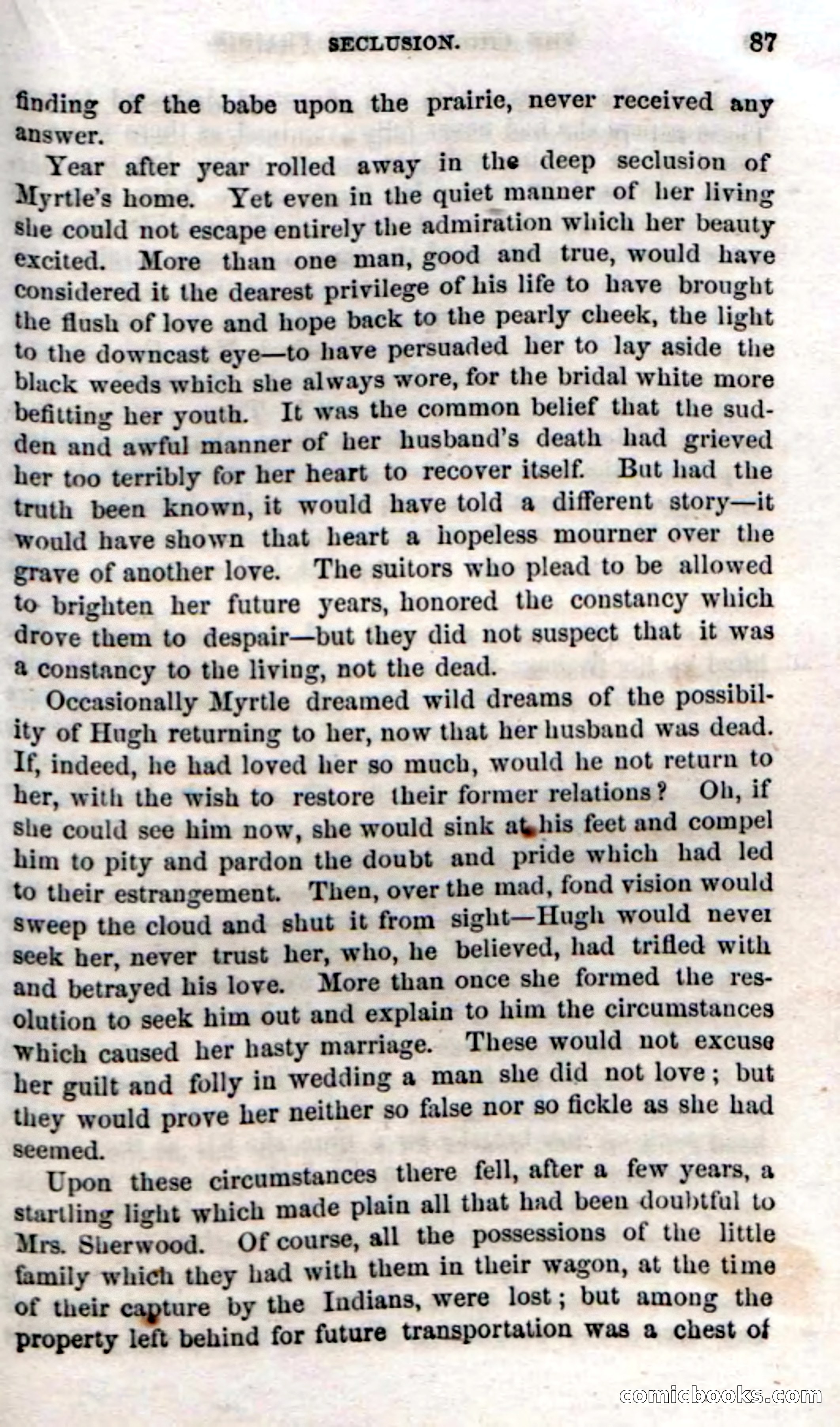 Beadle's Dime Novels No. 54: Myrtle, the Child of the Prairie — page 89 of 100