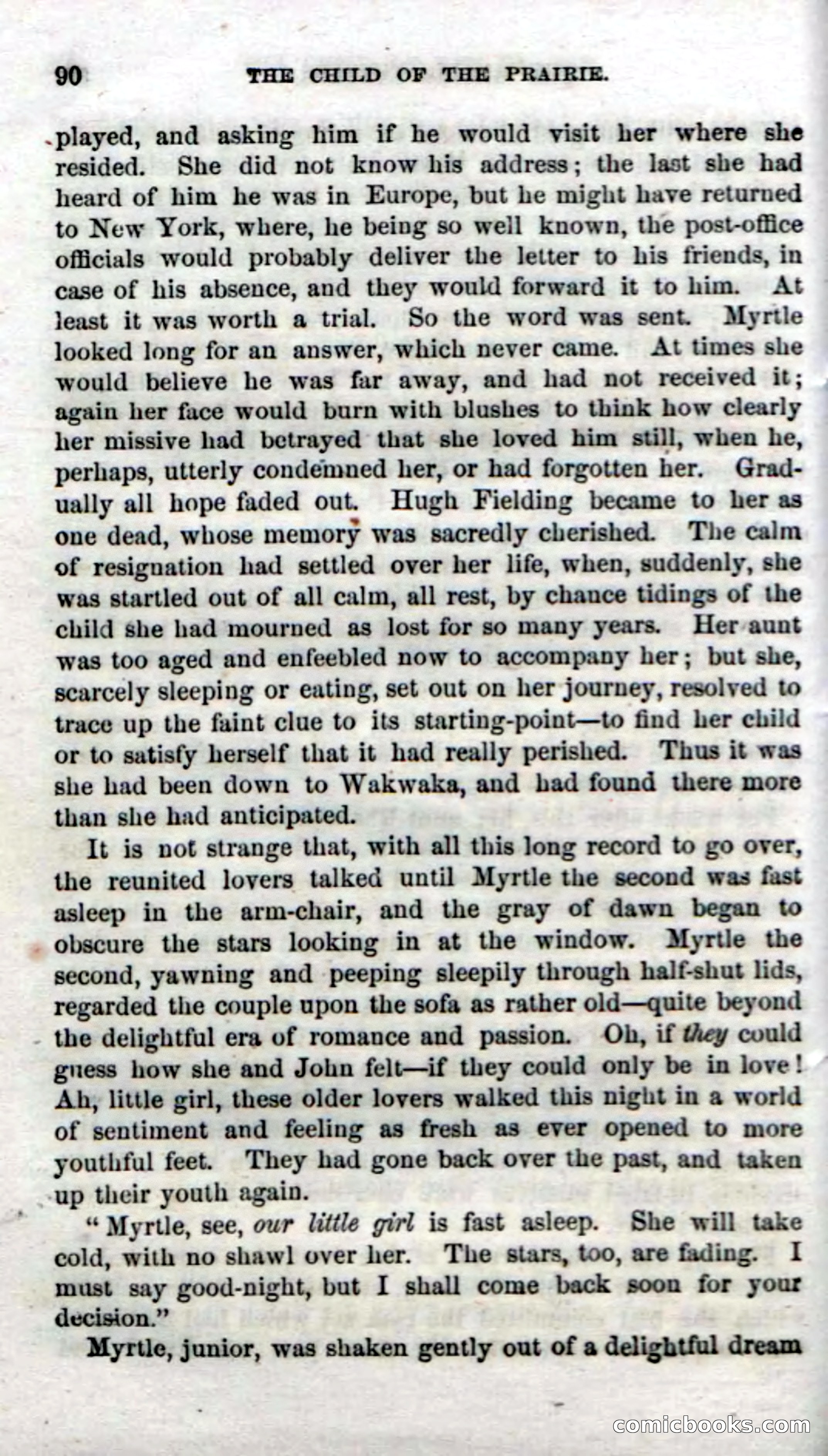 Beadle's Dime Novels No. 54: Myrtle, the Child of the Prairie — page 92 of 100