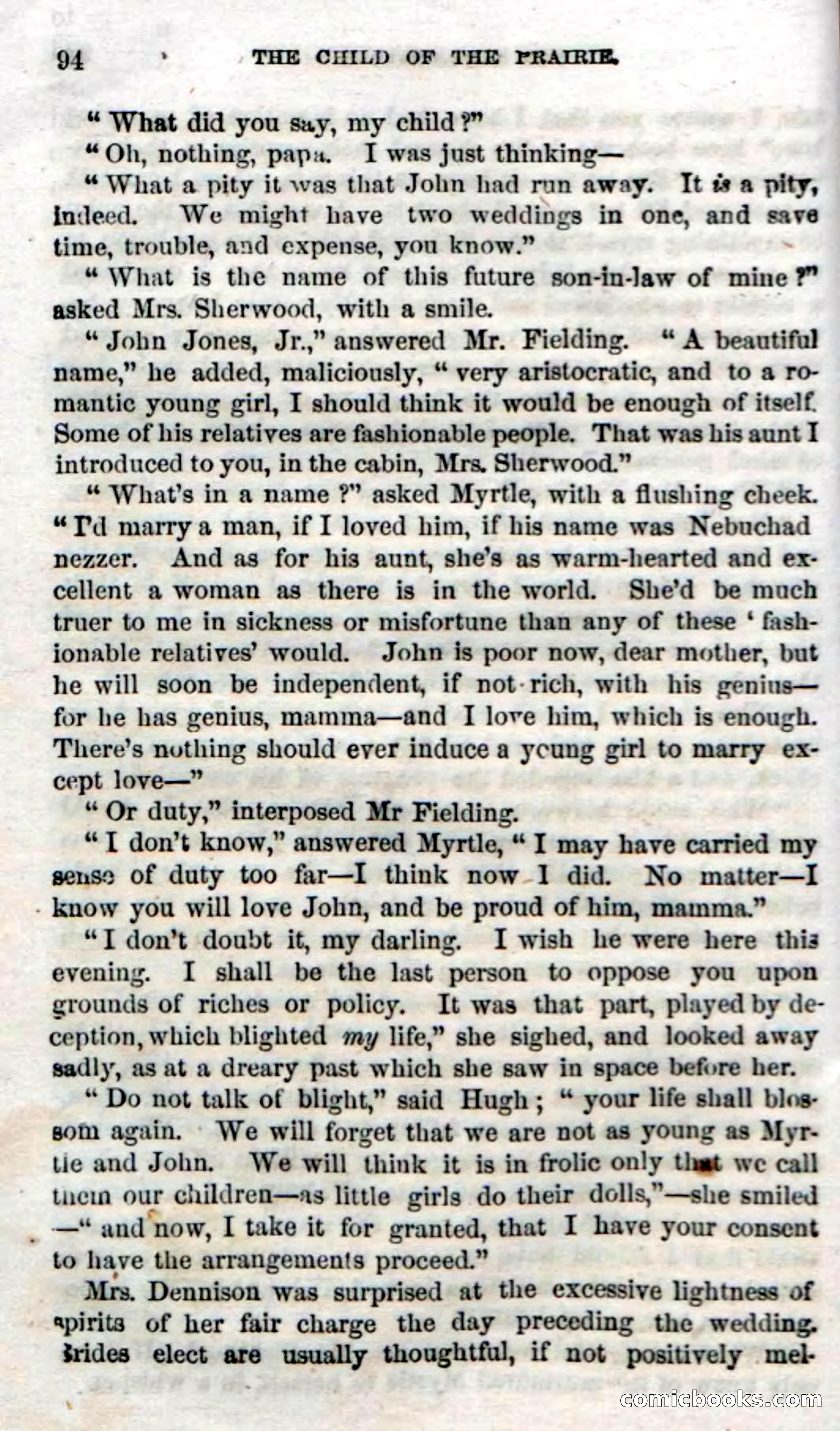 Beadle's Dime Novels No. 54: Myrtle, the Child of the Prairie — page 96 of 100