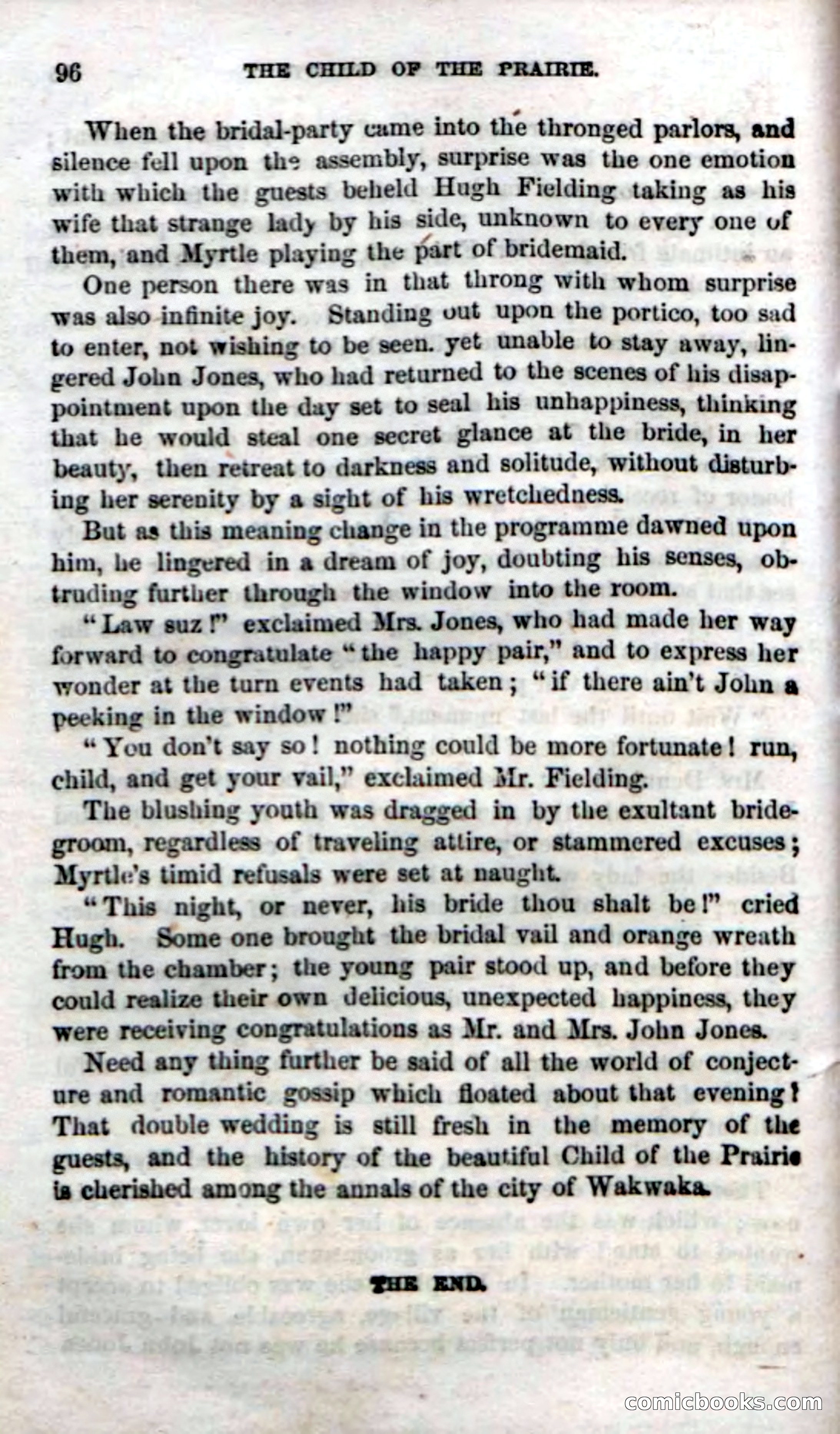 Beadle's Dime Novels No. 54: Myrtle, the Child of the Prairie — page 98 of 100