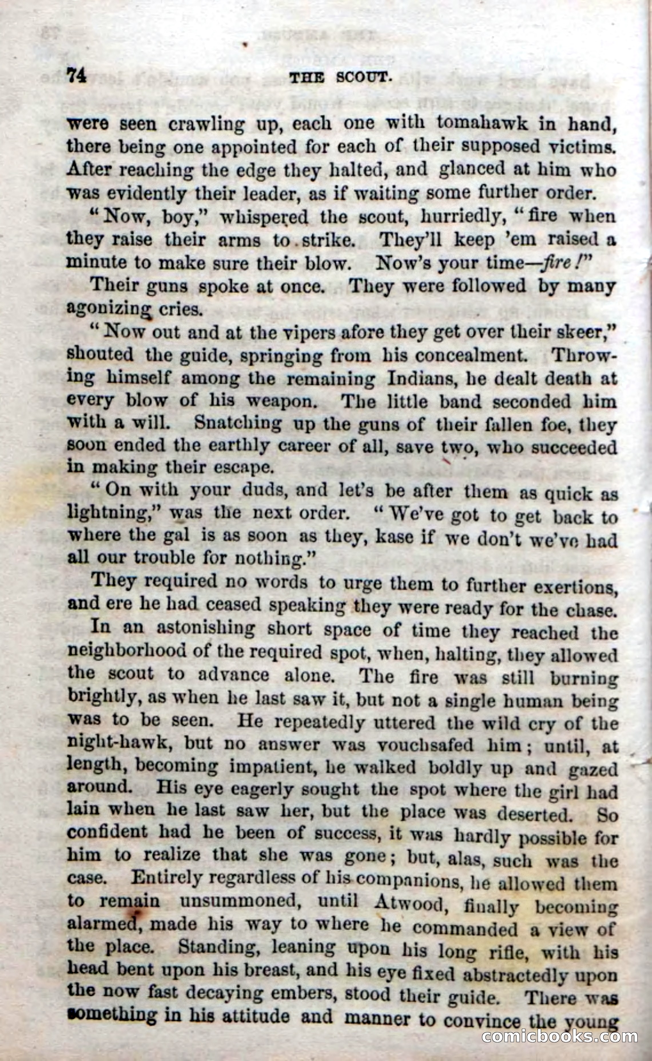 Beadle's Dime Novels No. 57: The Scout — page 76 of 116