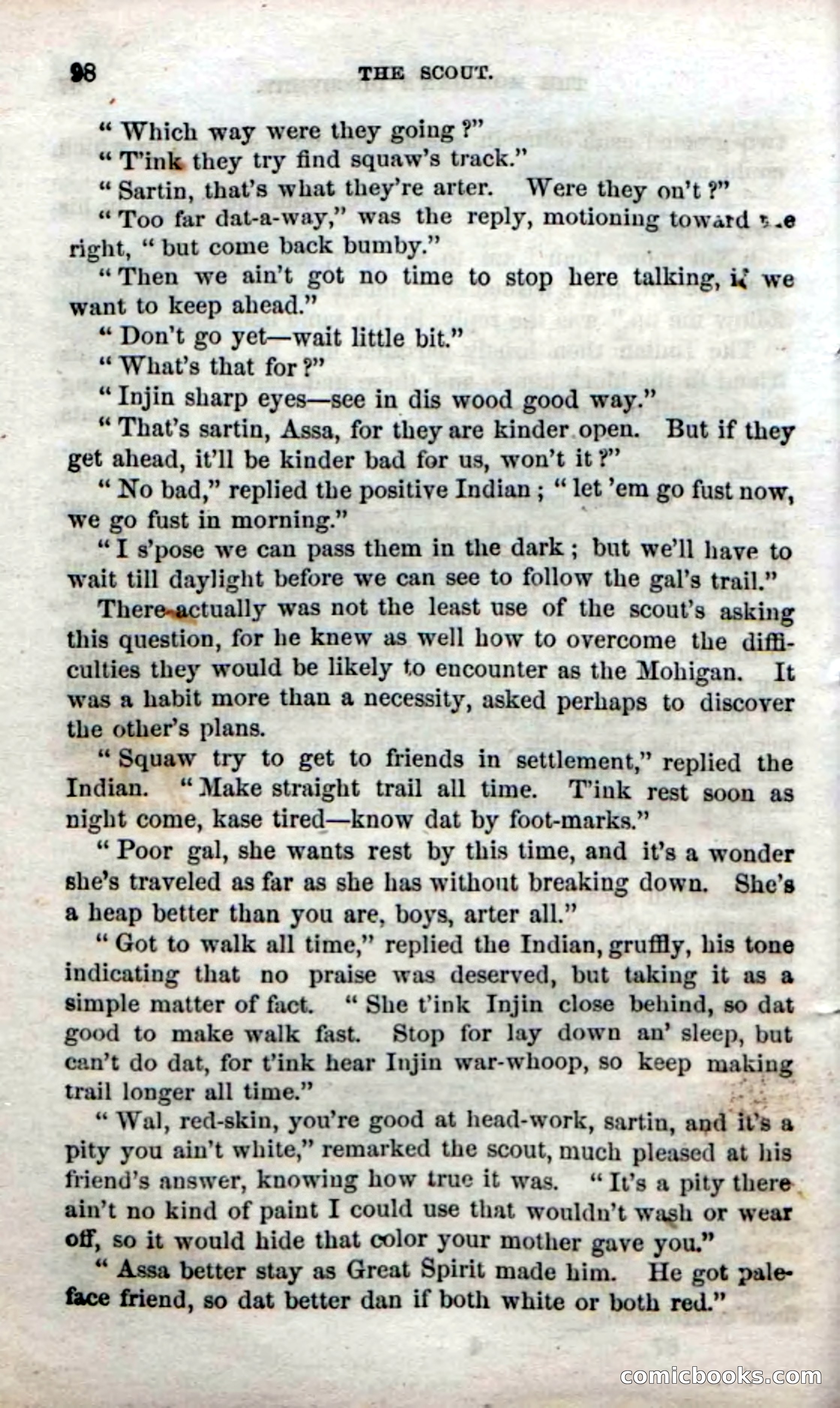 Beadle's Dime Novels No. 57: The Scout — page 100 of 116
