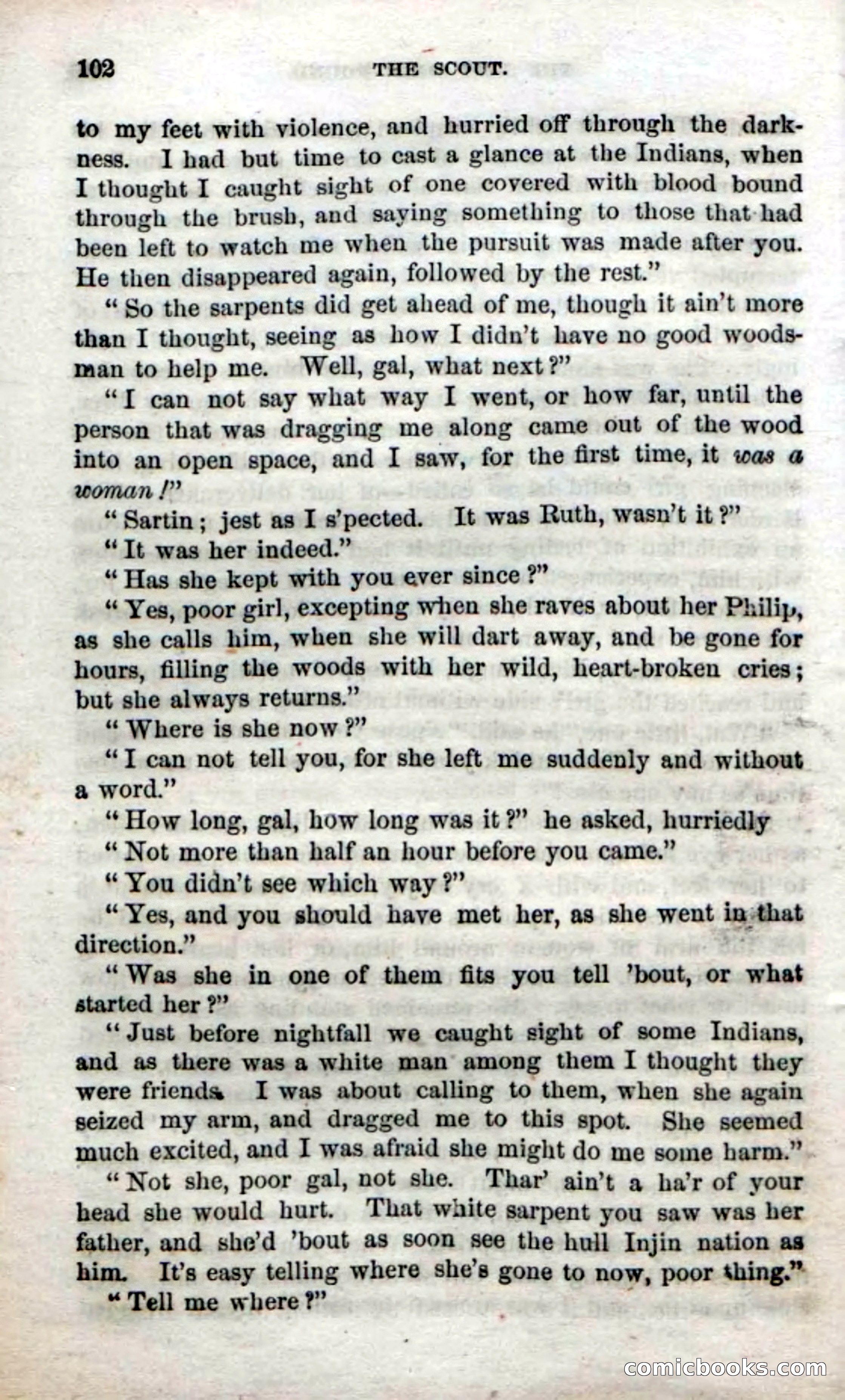 Beadle's Dime Novels No. 57: The Scout — page 104 of 116
