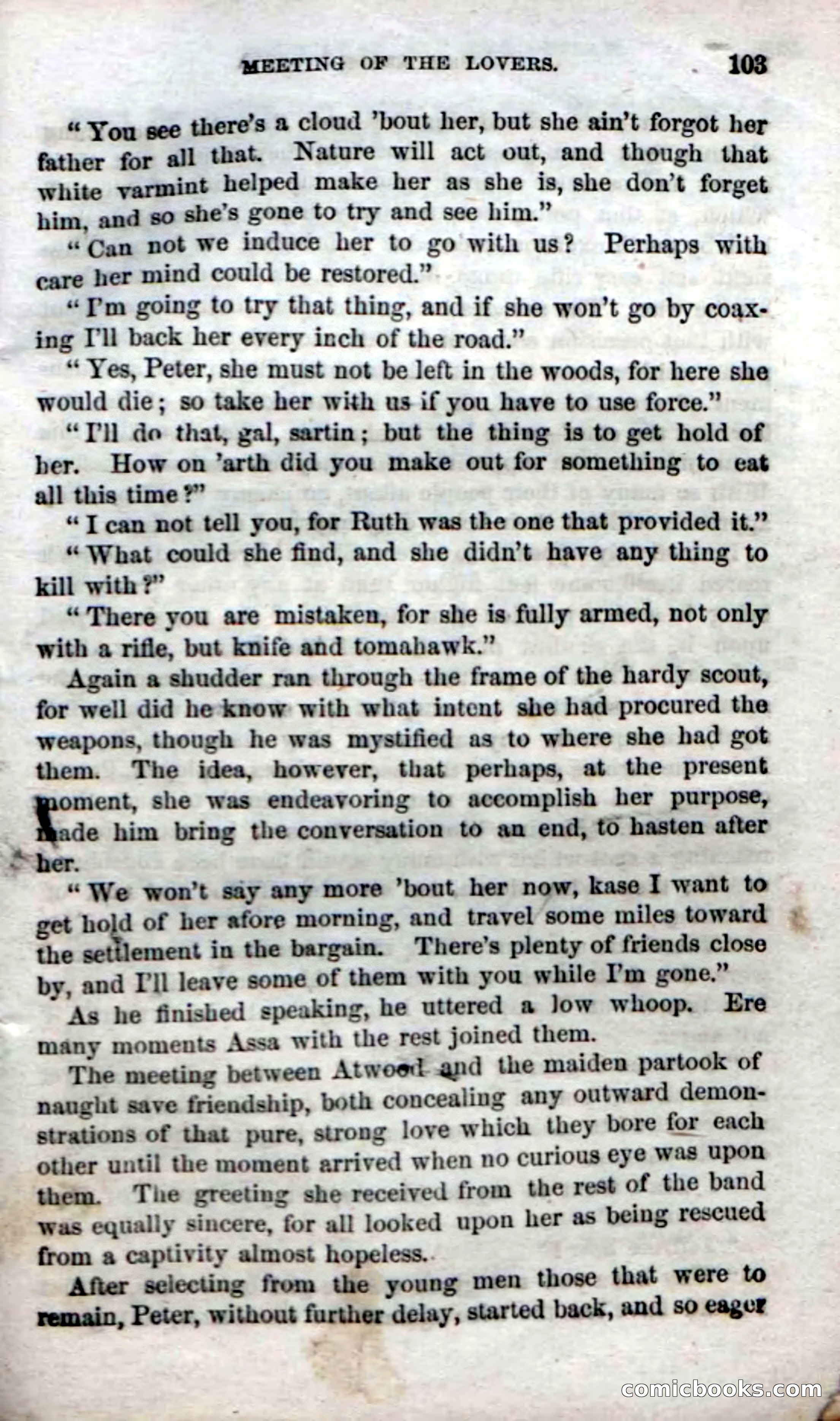 Beadle's Dime Novels No. 57: The Scout — page 105 of 116