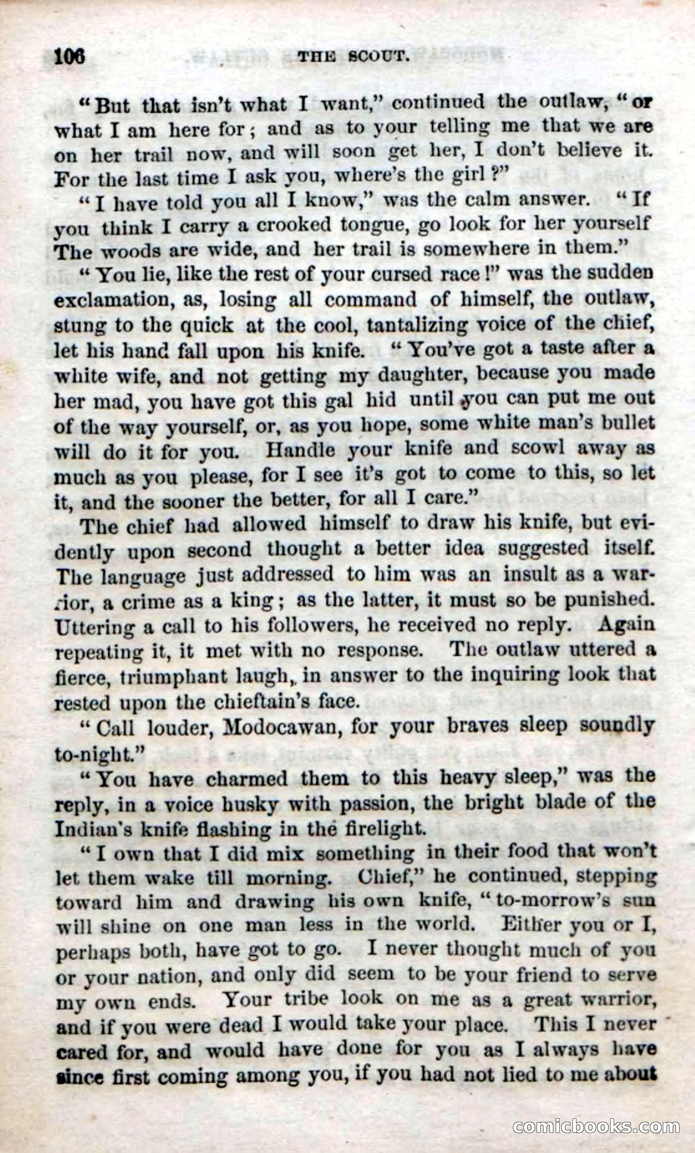 Beadle's Dime Novels No. 57: The Scout — page 108 of 116