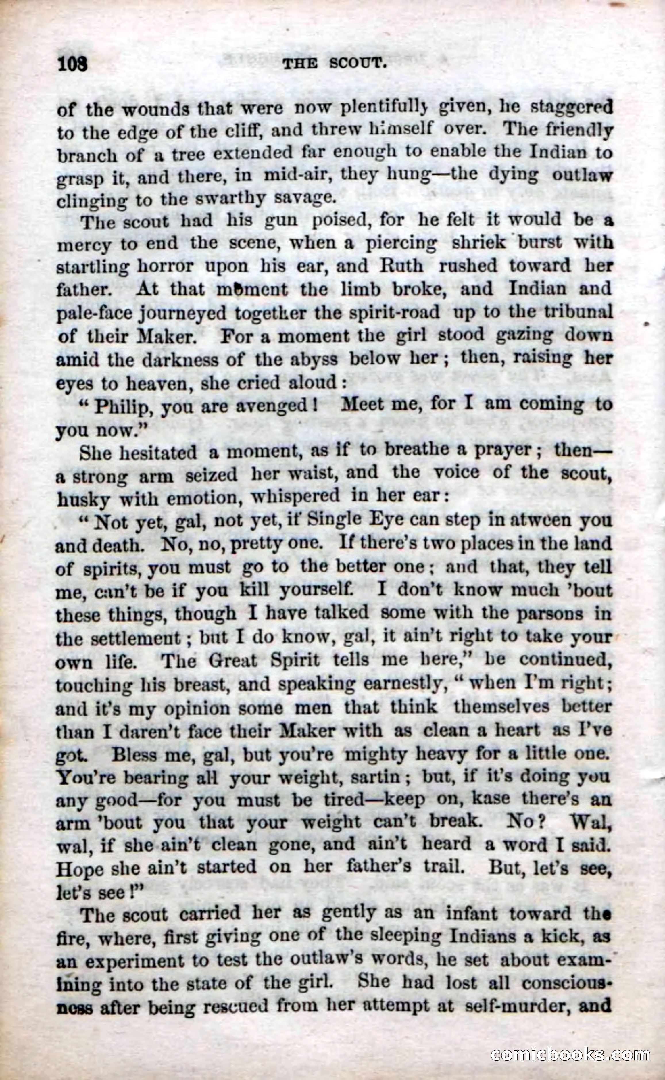 Beadle's Dime Novels No. 57: The Scout — page 110 of 116