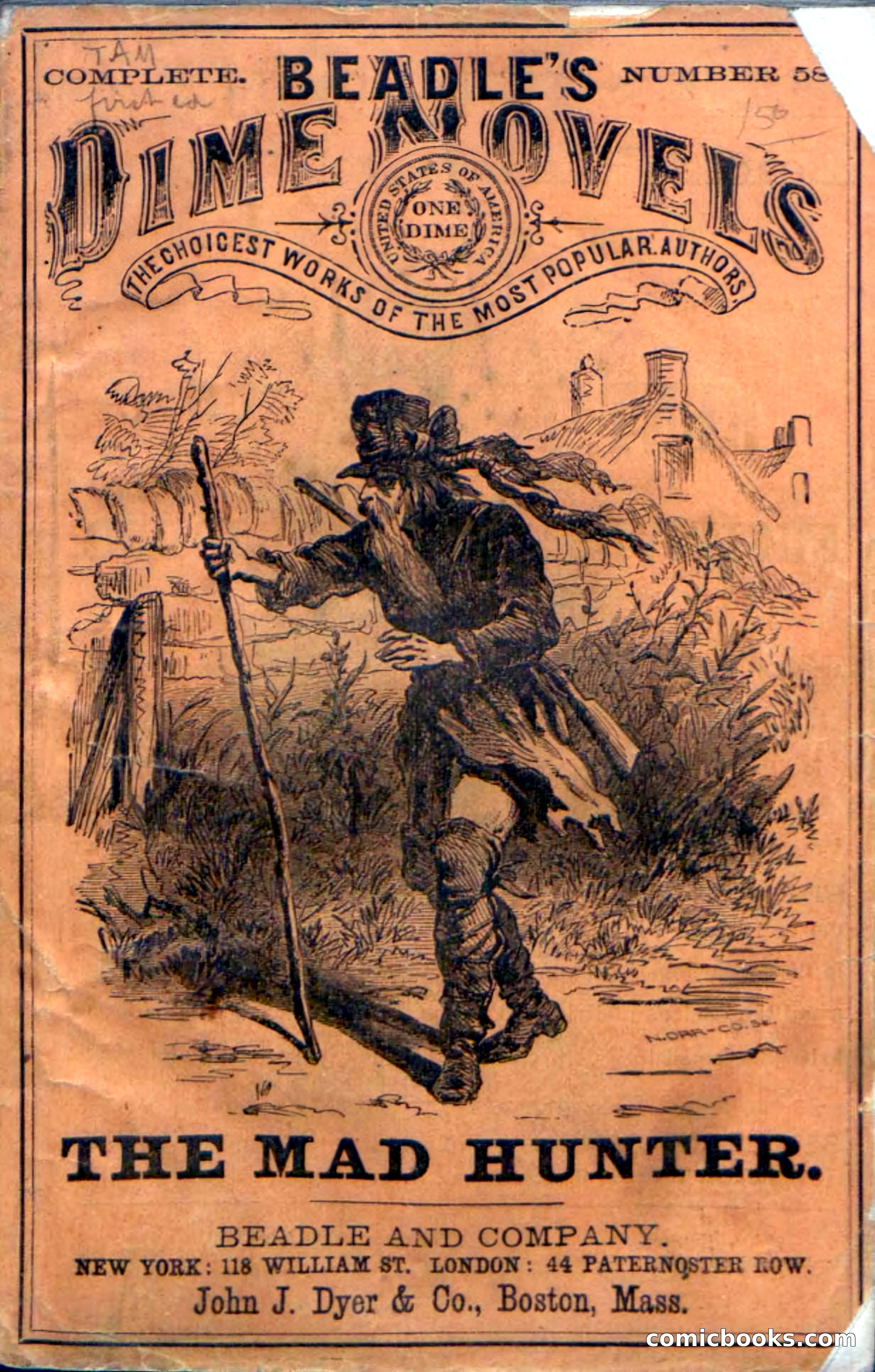 Beadle's Dime Novels No. 58: The Mad Hunter — page 1 of 120