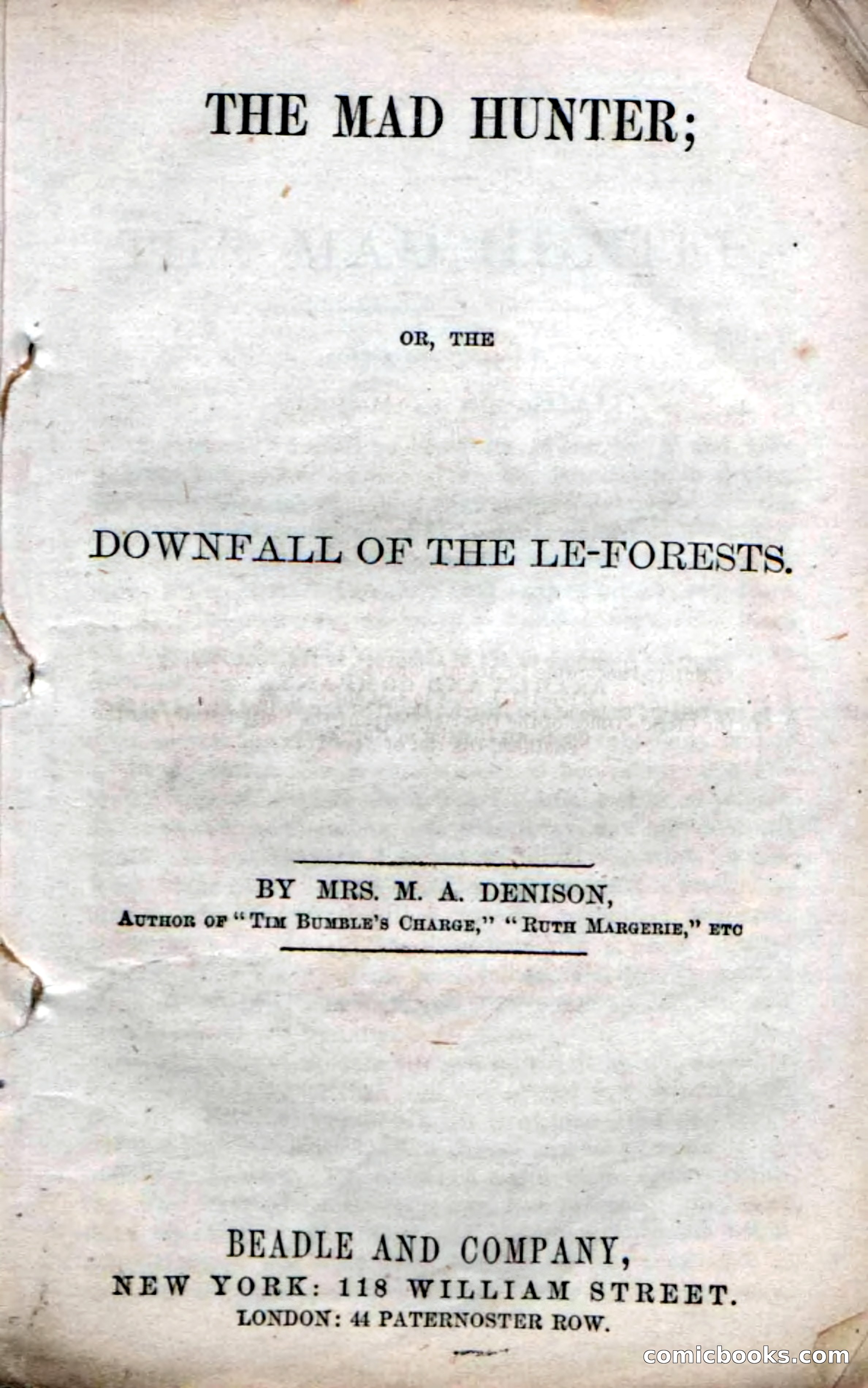 Beadle's Dime Novels No. 58: The Mad Hunter — page 5 of 120