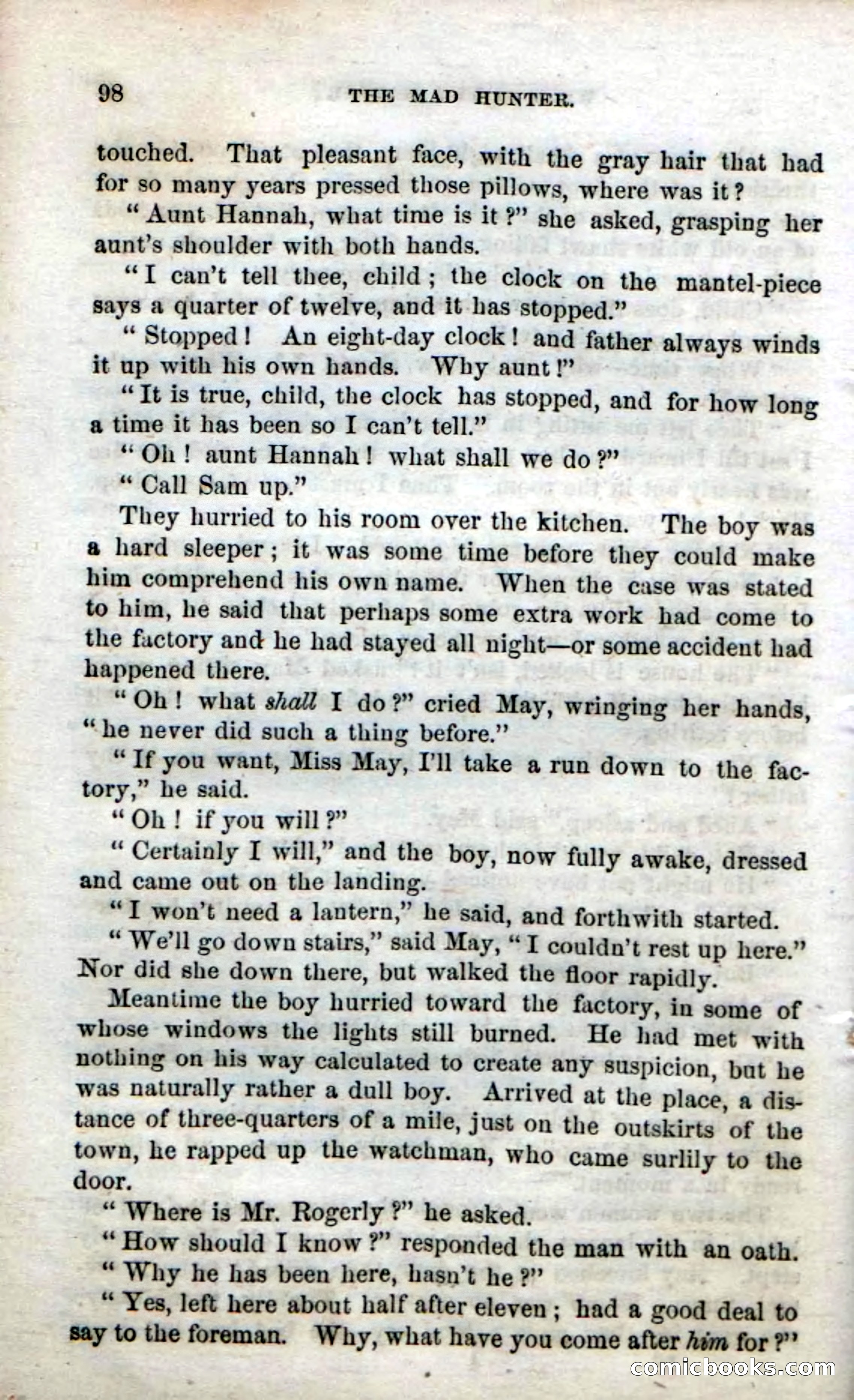 Beadle's Dime Novels No. 58: The Mad Hunter — page 100 of 120