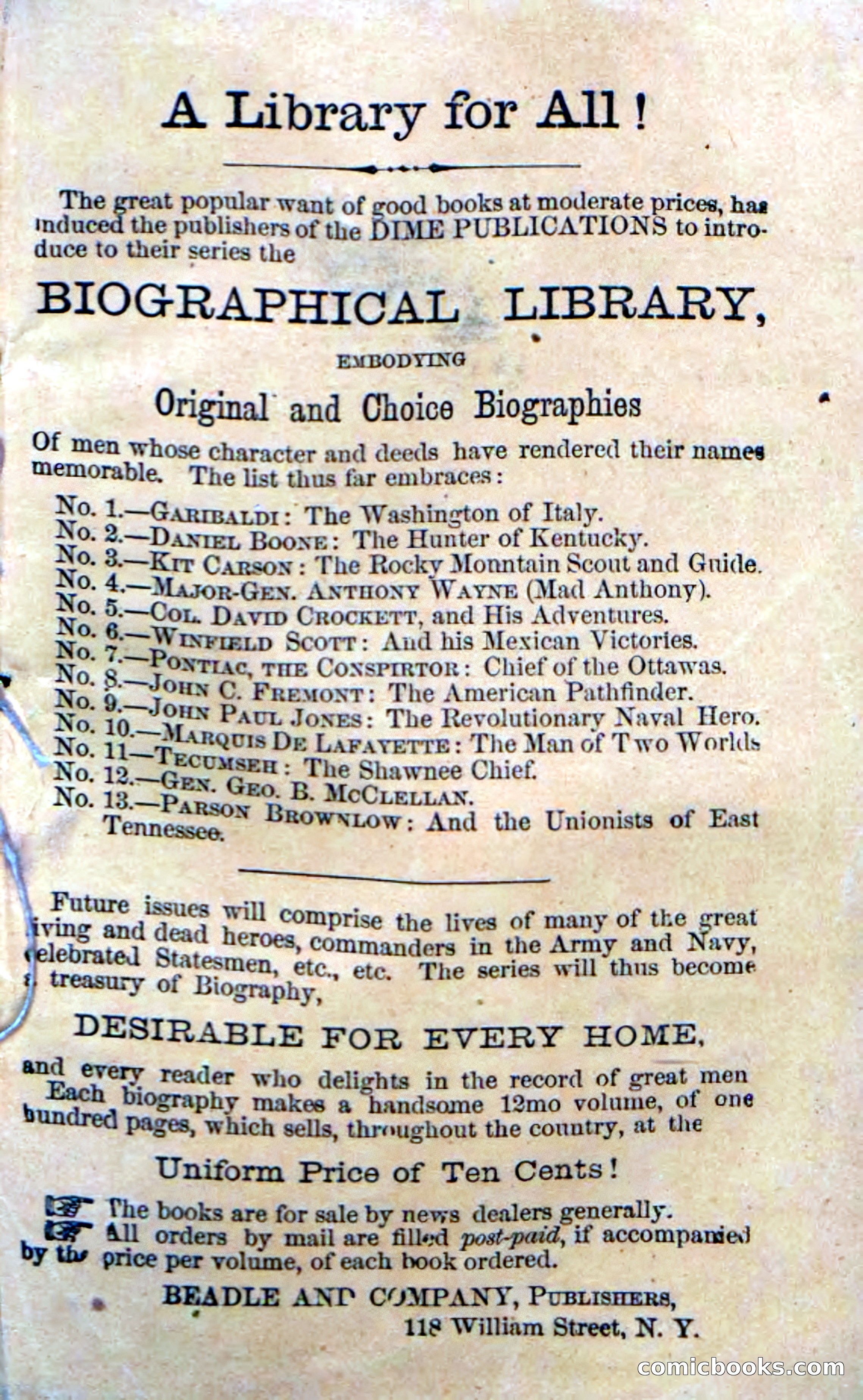Beadle's Dime Novels No. 58: The Mad Hunter — page 115 of 120
